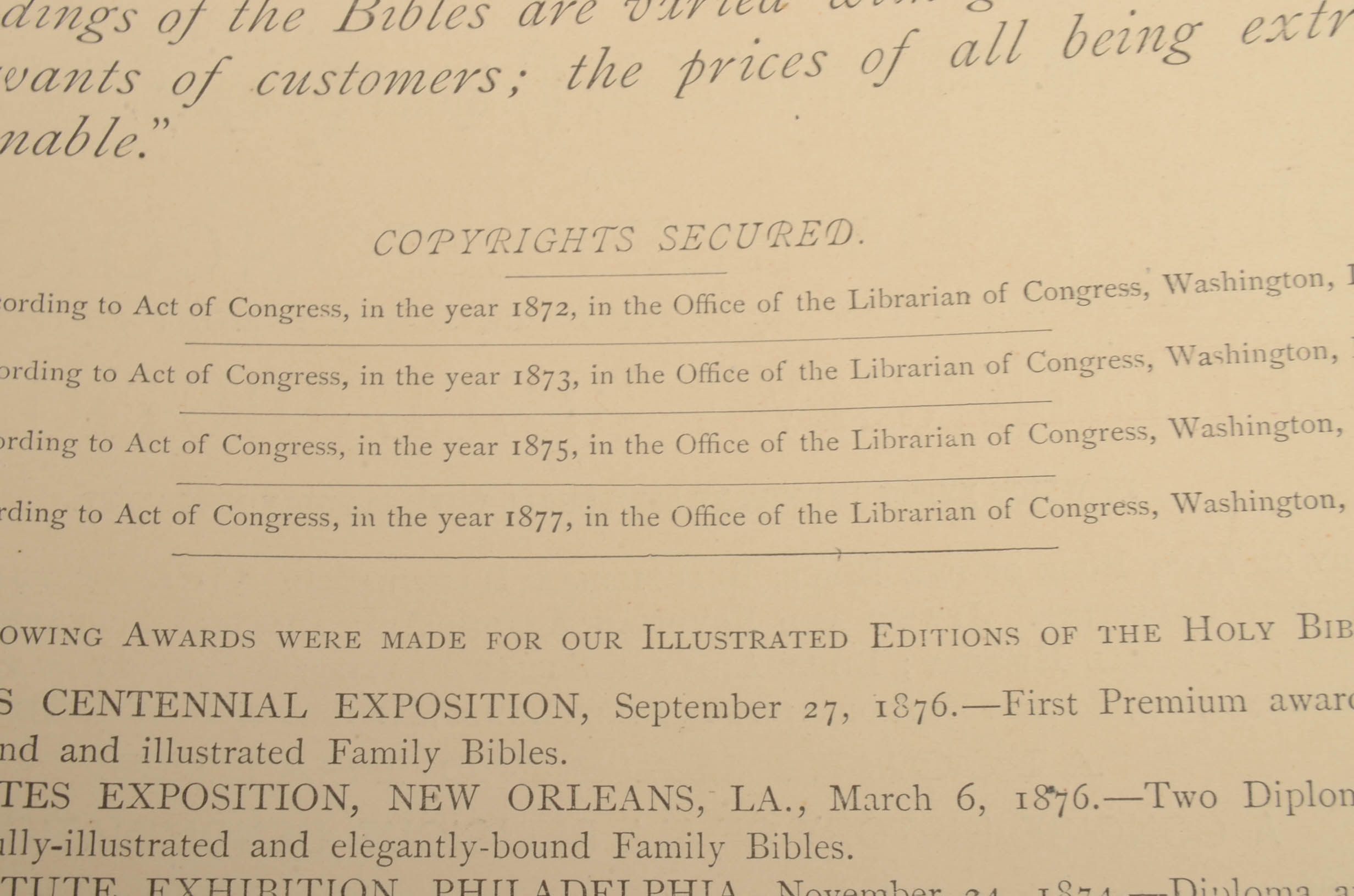 Antique Family Bible