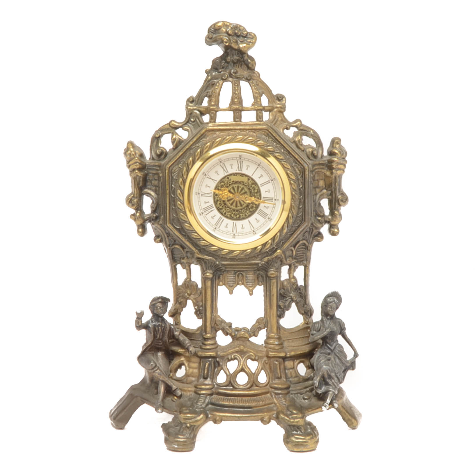 Vintage West German Figural Mantel Clock