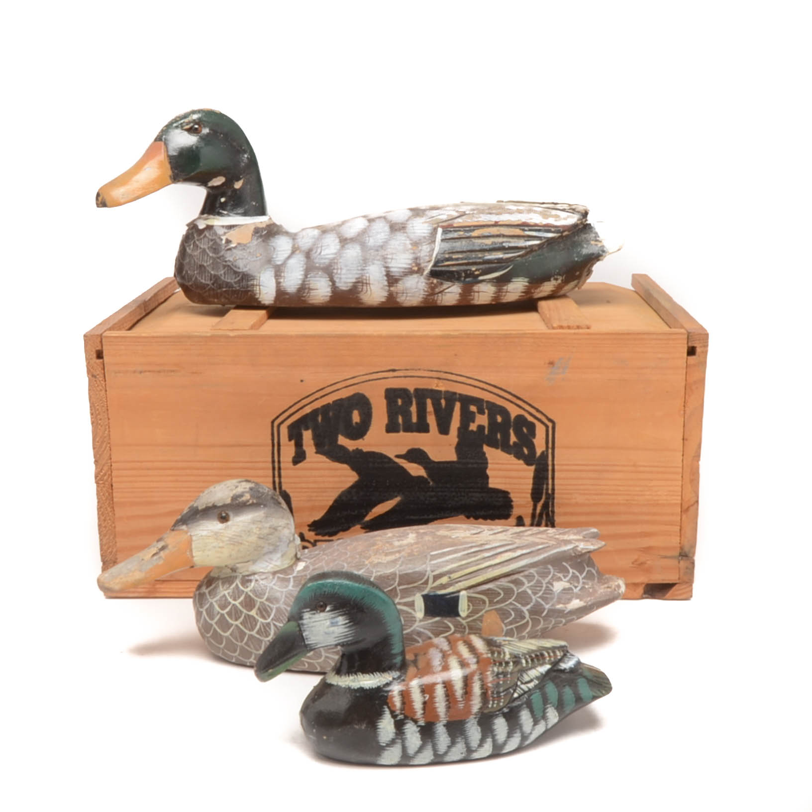 Collection of Three Vintage Duck Decoys