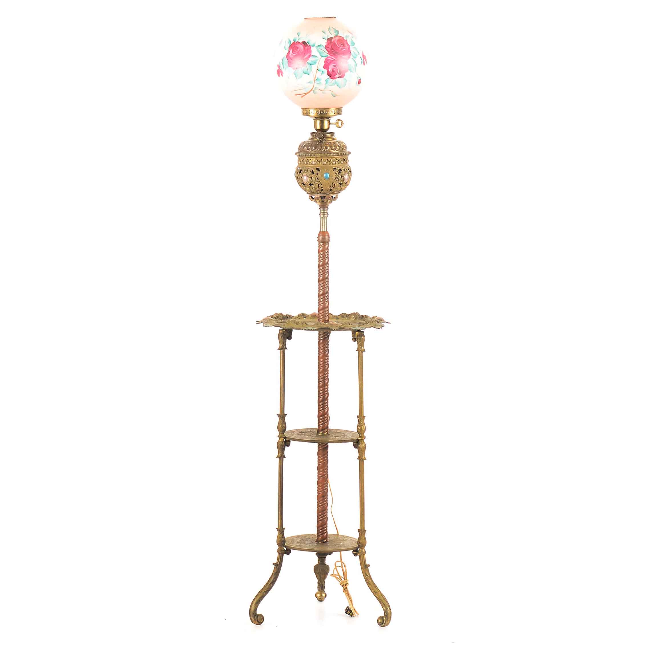 Cast Brass Piano Floor Lamp