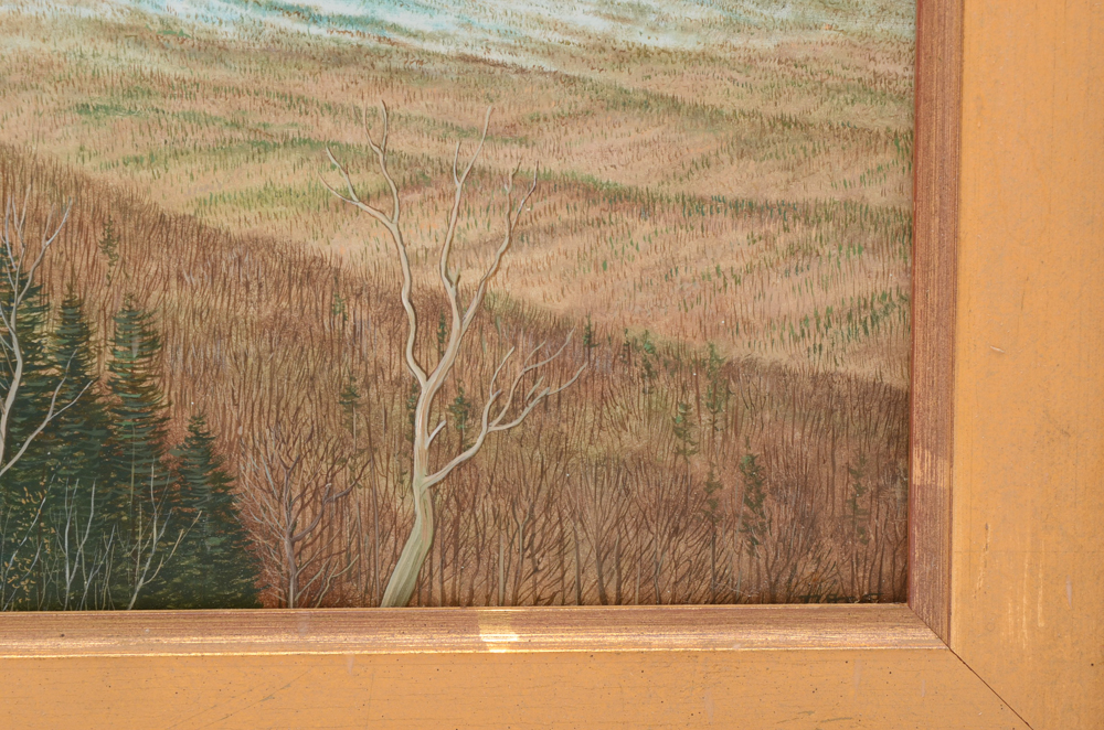 Nicholas Mace Oil on Board Landscape Painting