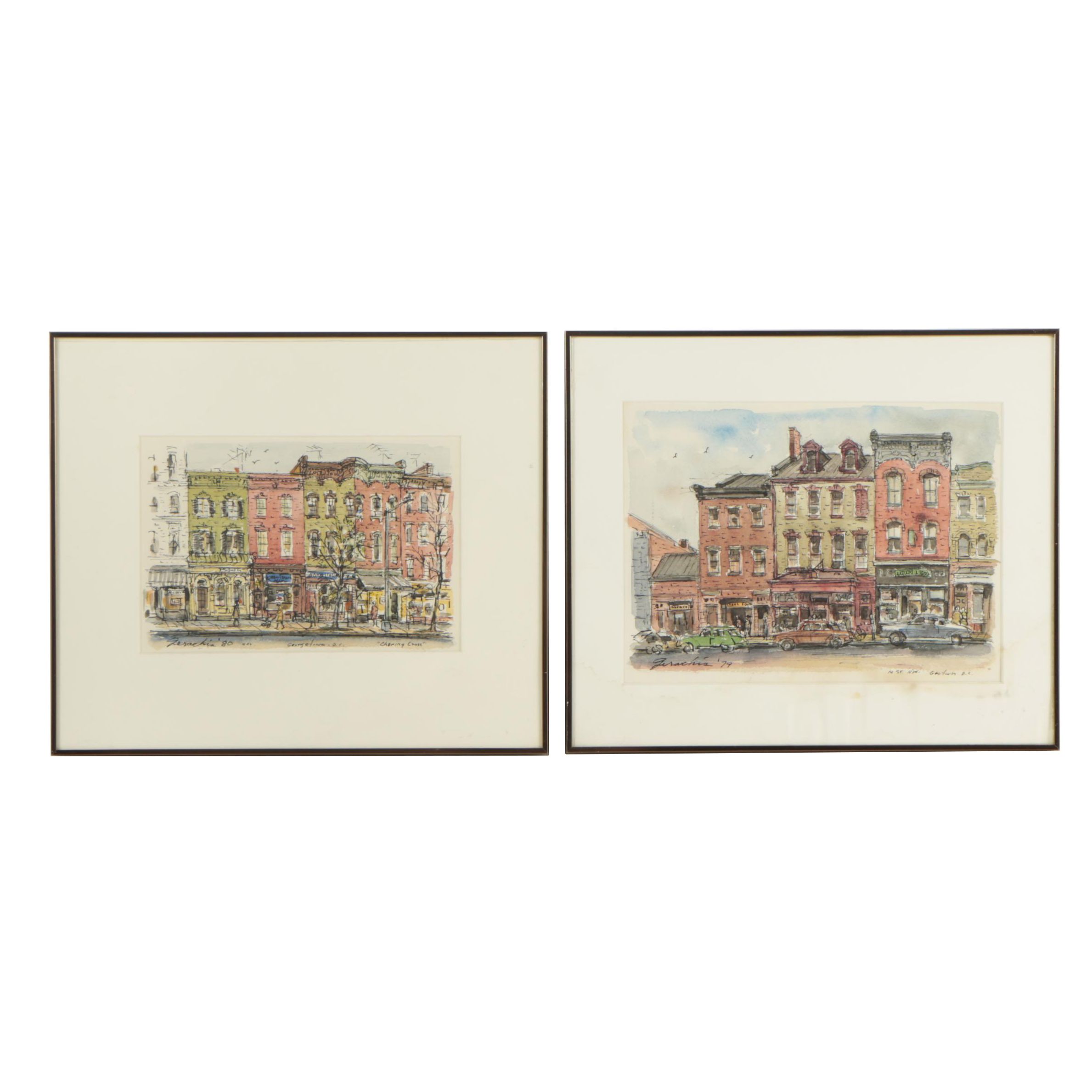 John Gerachis Watercolor and Ink Paintings