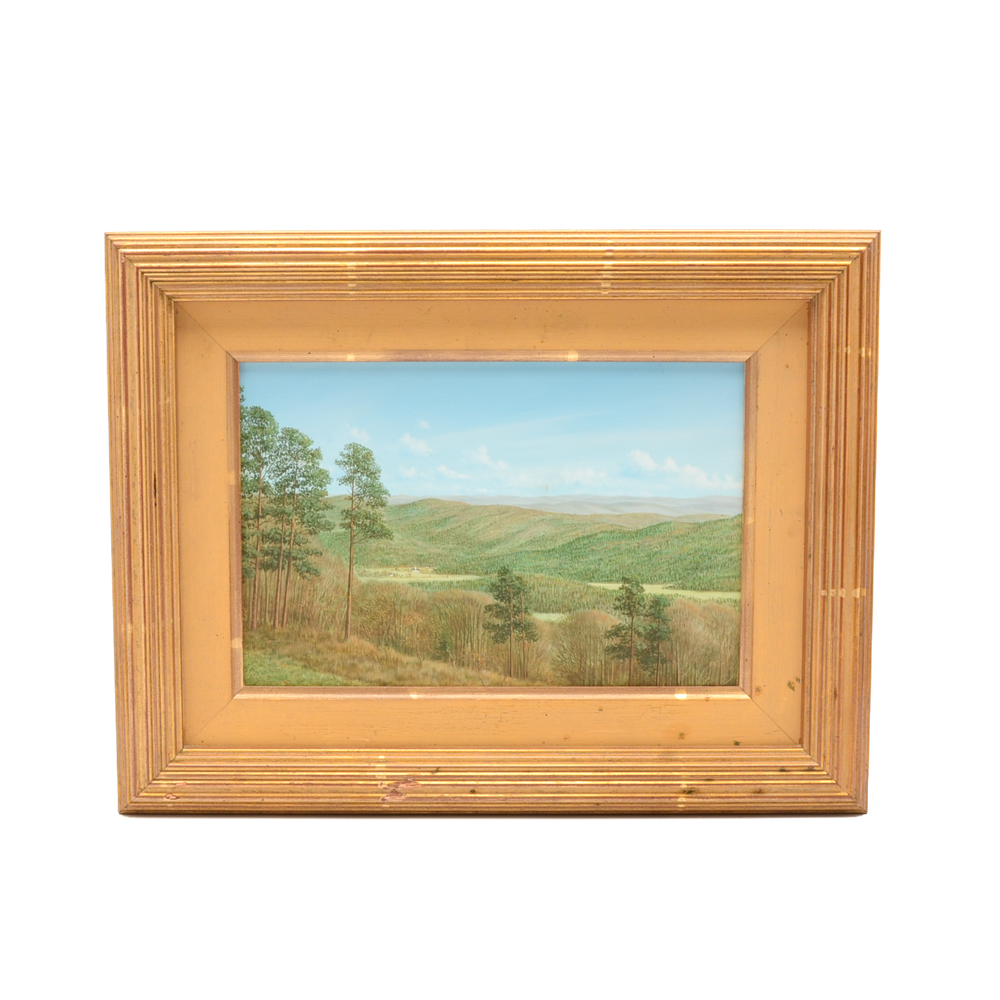 Nicholas Mace Oil Painting on Board "The Foothills"