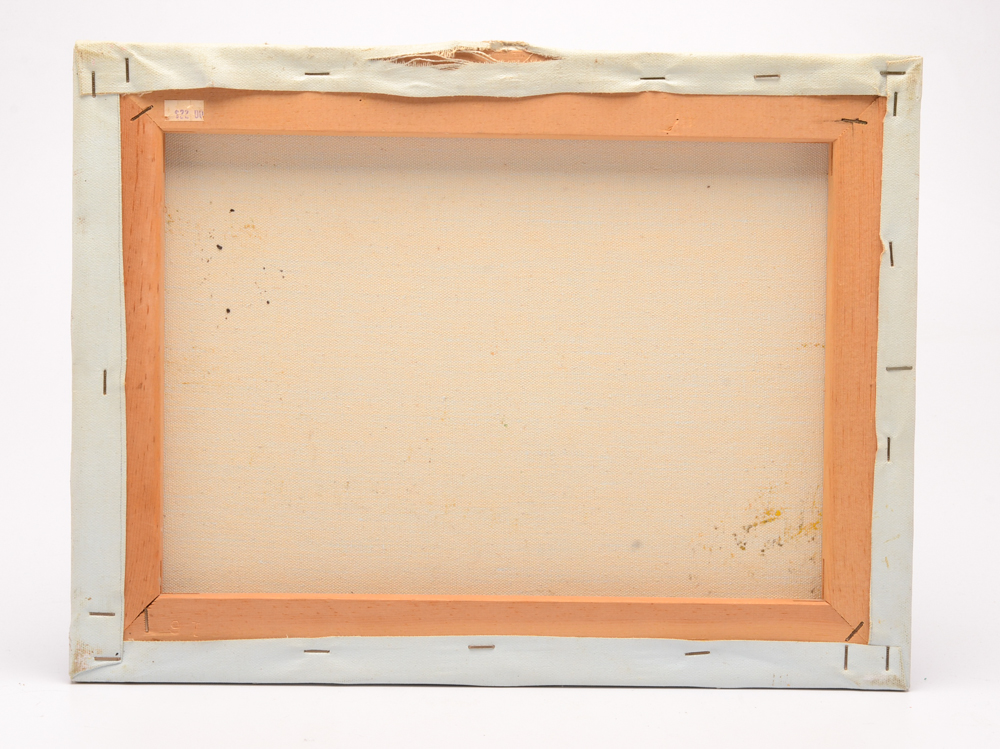 L. Wagner Oil Painting on Canvas of Mountain Landscape