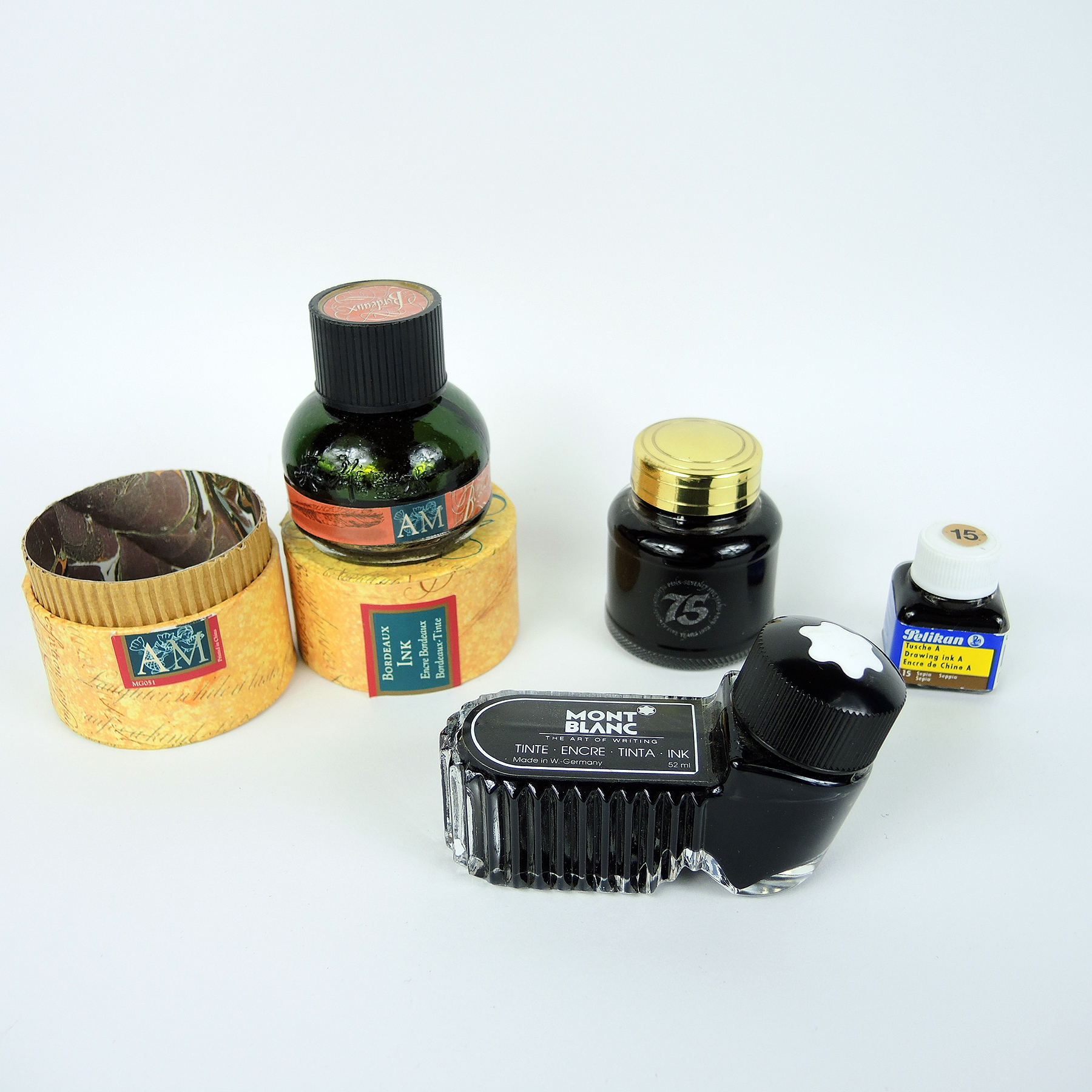 Mont Blanc Fountain Pen, Ink and Vintage Pencil Collection