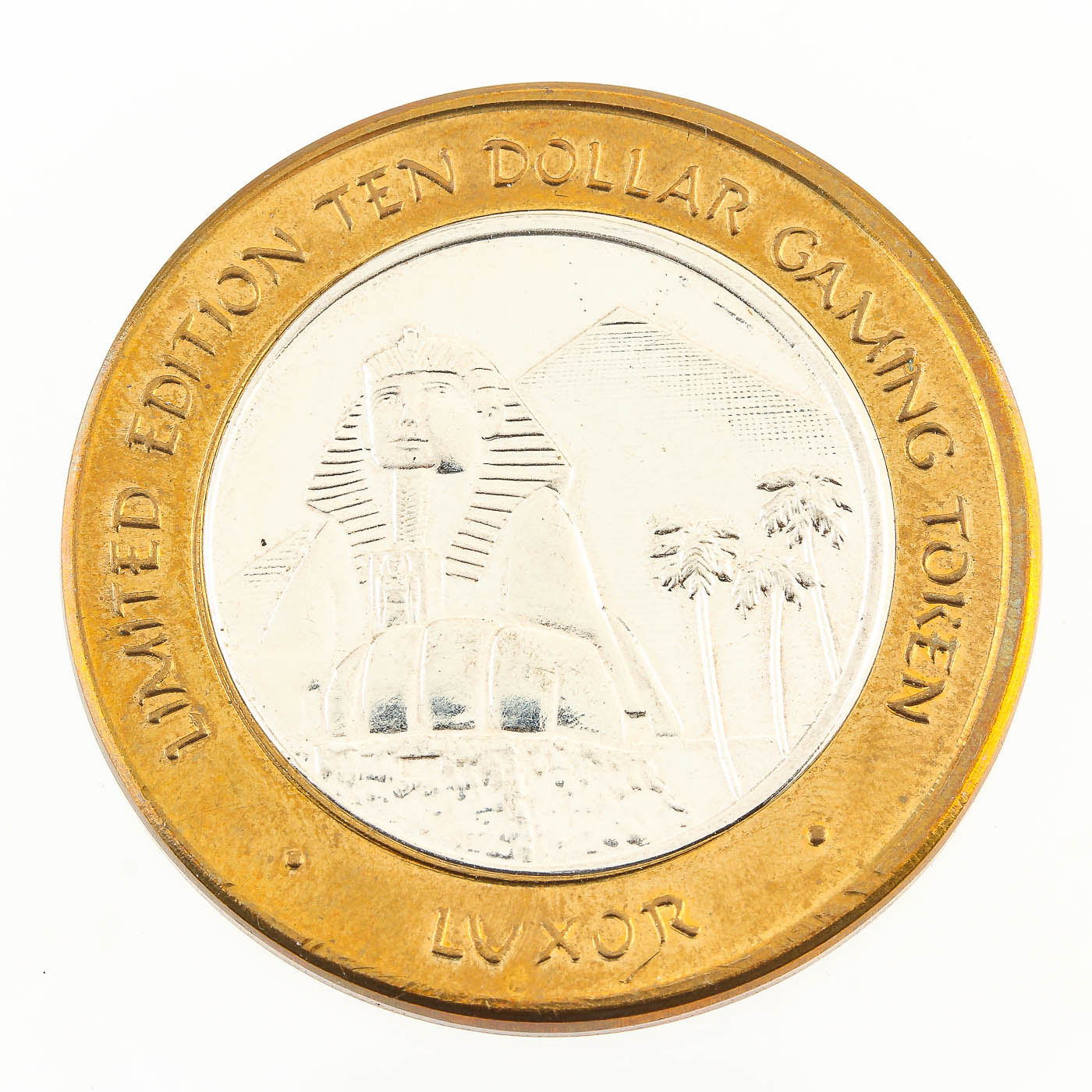 Limited Edition Ten Dollar Gaming Token From The Luxor Casino in Las Vegas