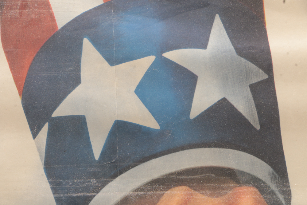 Original 1943 World War II Propaganda Poster "Together We Win"