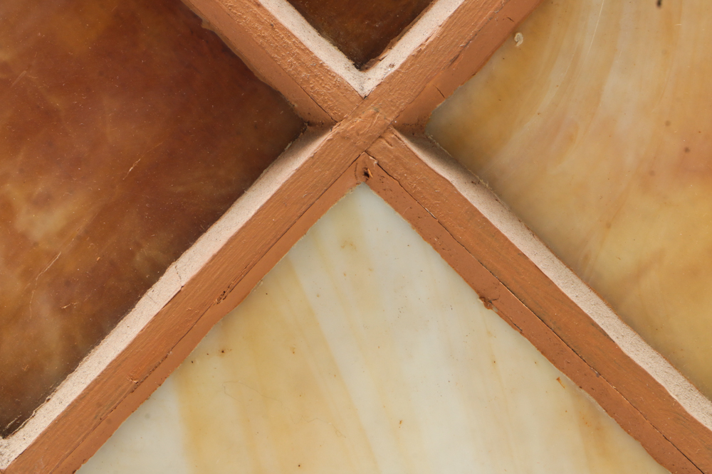 Handmade Stained Glass Window in Custom Wood Frame