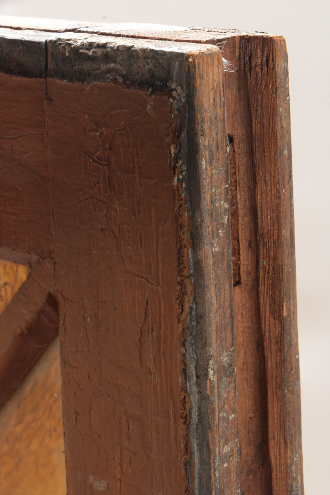 Handmade Stained Glass Window in Custom Wood Frame