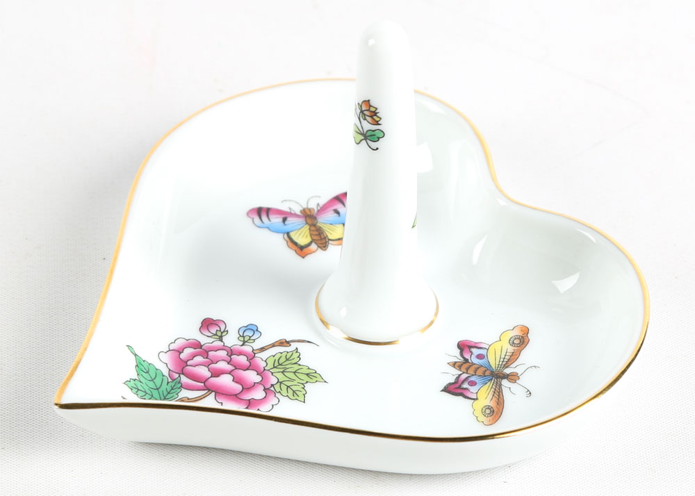 Herend Hungary "Victoria's Garden" Porcelain Ring Holder