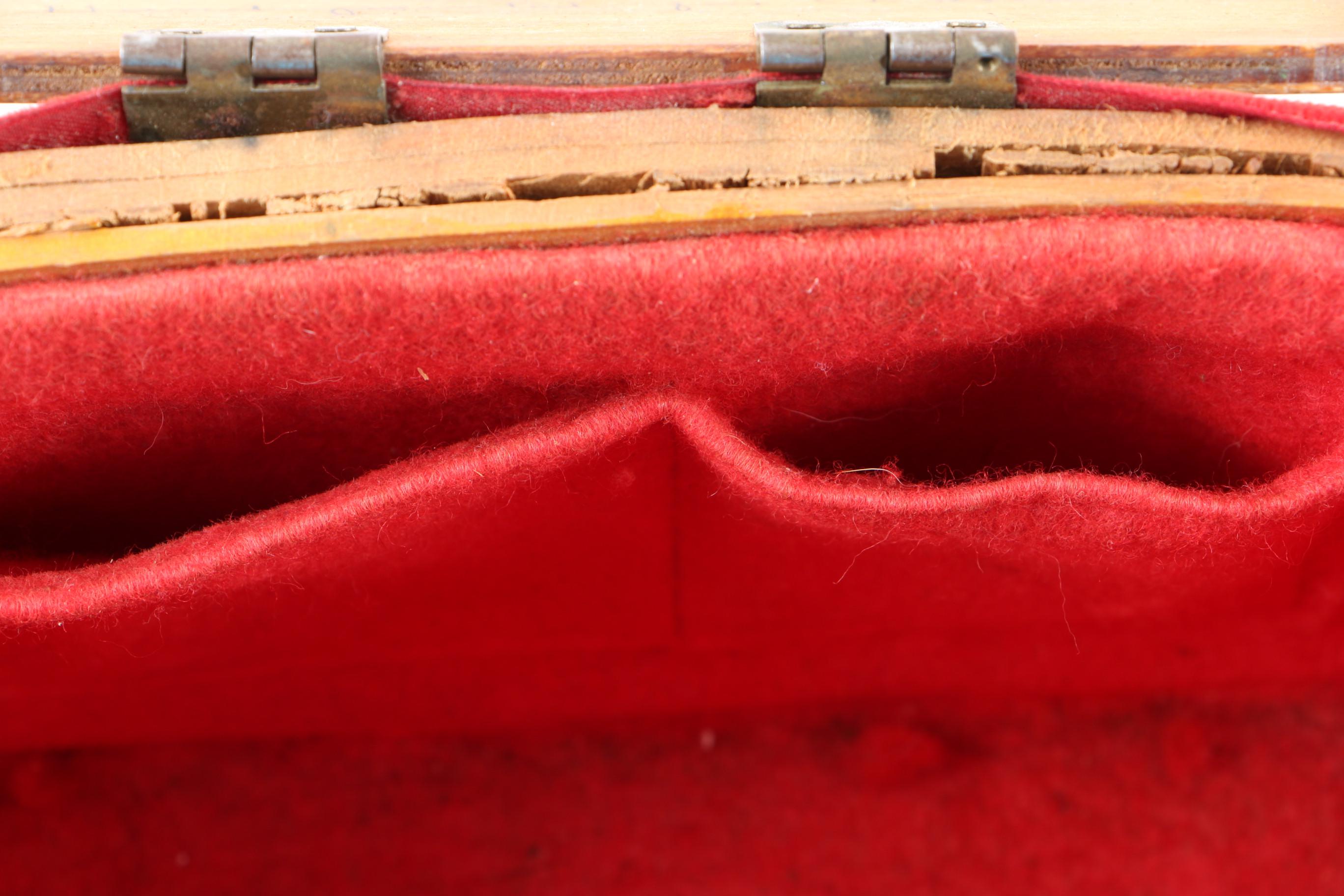 Vintage Hand-Painted Basket Bag