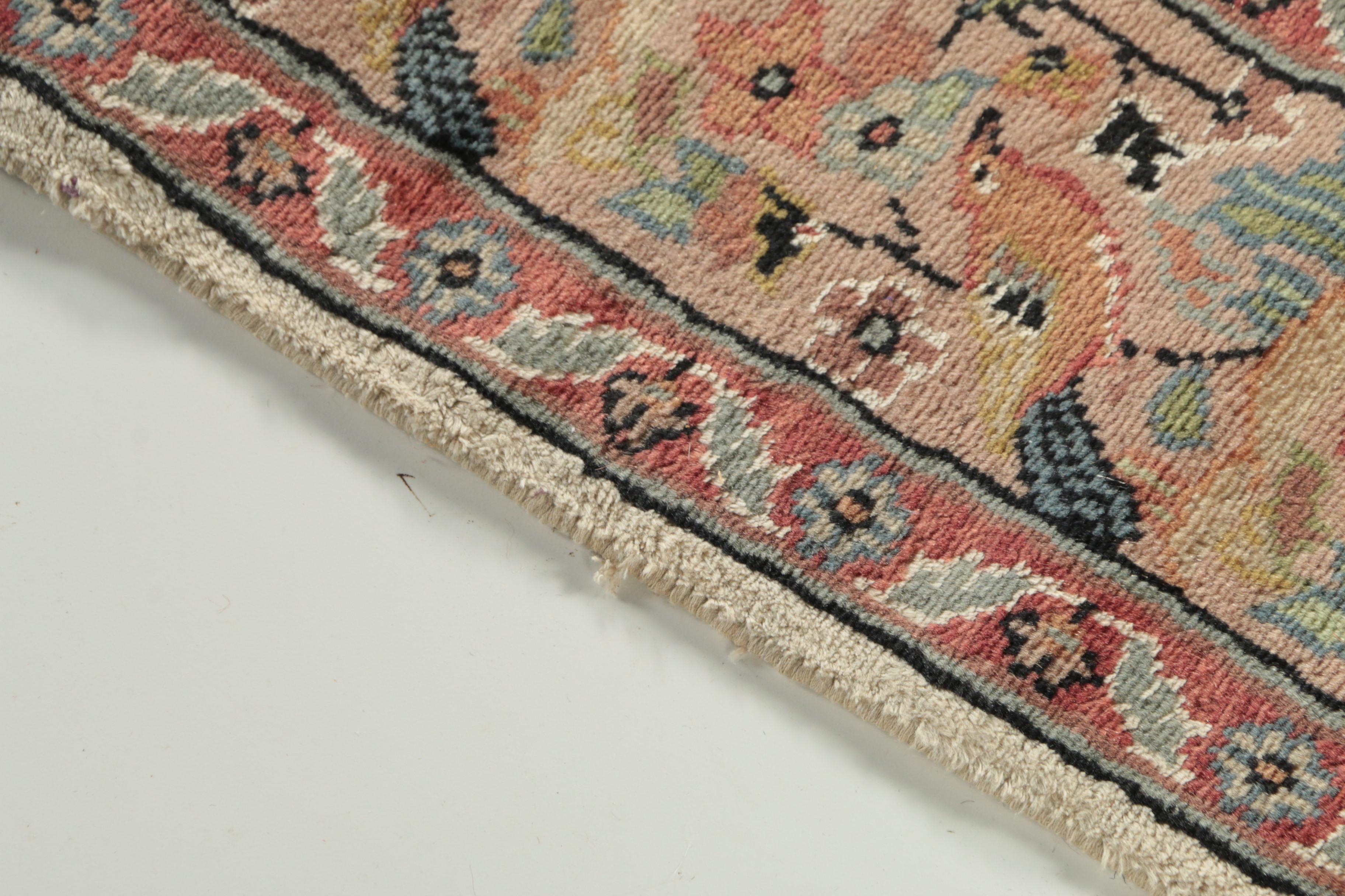 Hand-Knotted Persian "Vase" Wool And Silk Prayer Rug