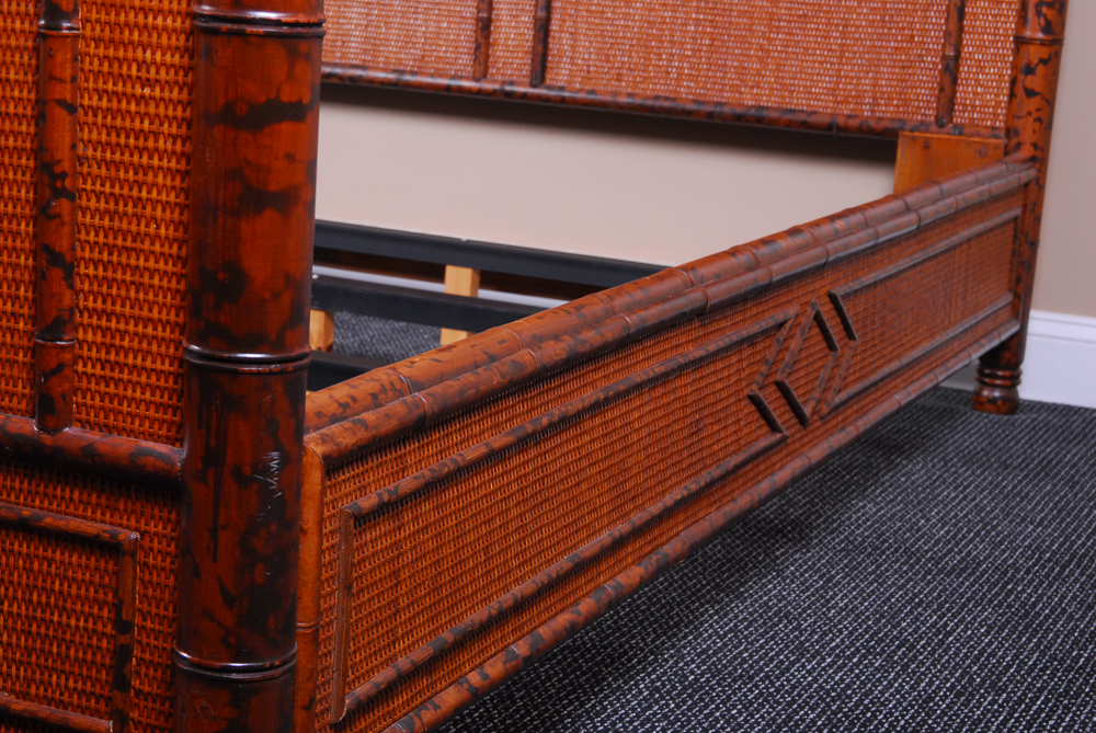 Bamboo and Rattan Queen Size Bed Frame by Bloomingdale's