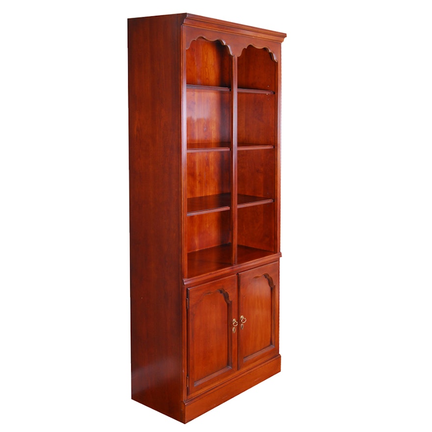 Cherry Bookcase Cabinet by Drexel Heritage