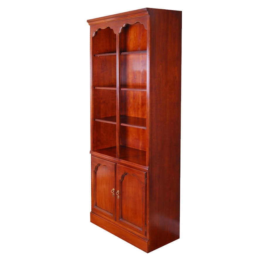 Cherry Bookcase Cabinet by Drexel Heritage