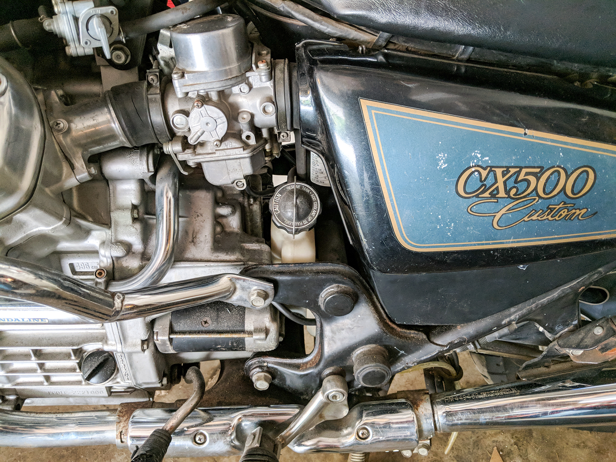 Vintage 1981 Honda CX500 Motorcycle