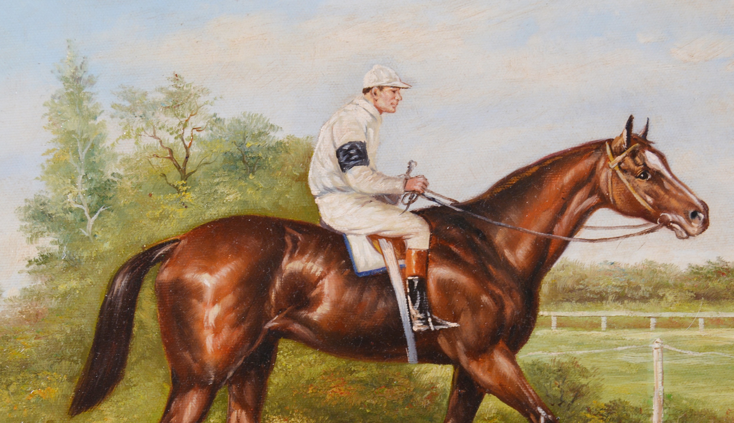 Shipley Oil Painting of Horse and Jockey