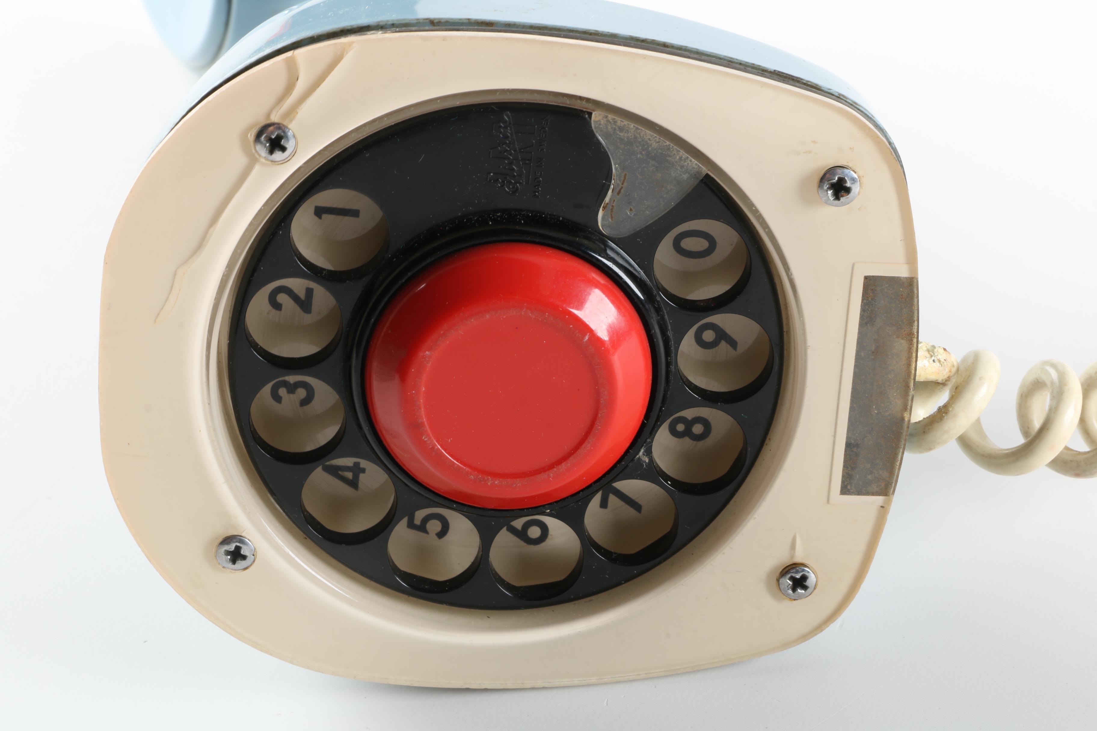 Mid Century Modern Ericcson "Ericofon" Swedish Rotary Telephone