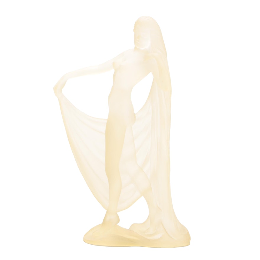 "Mirage" by Ronkonkoma Lucite Nude Female Sculpture