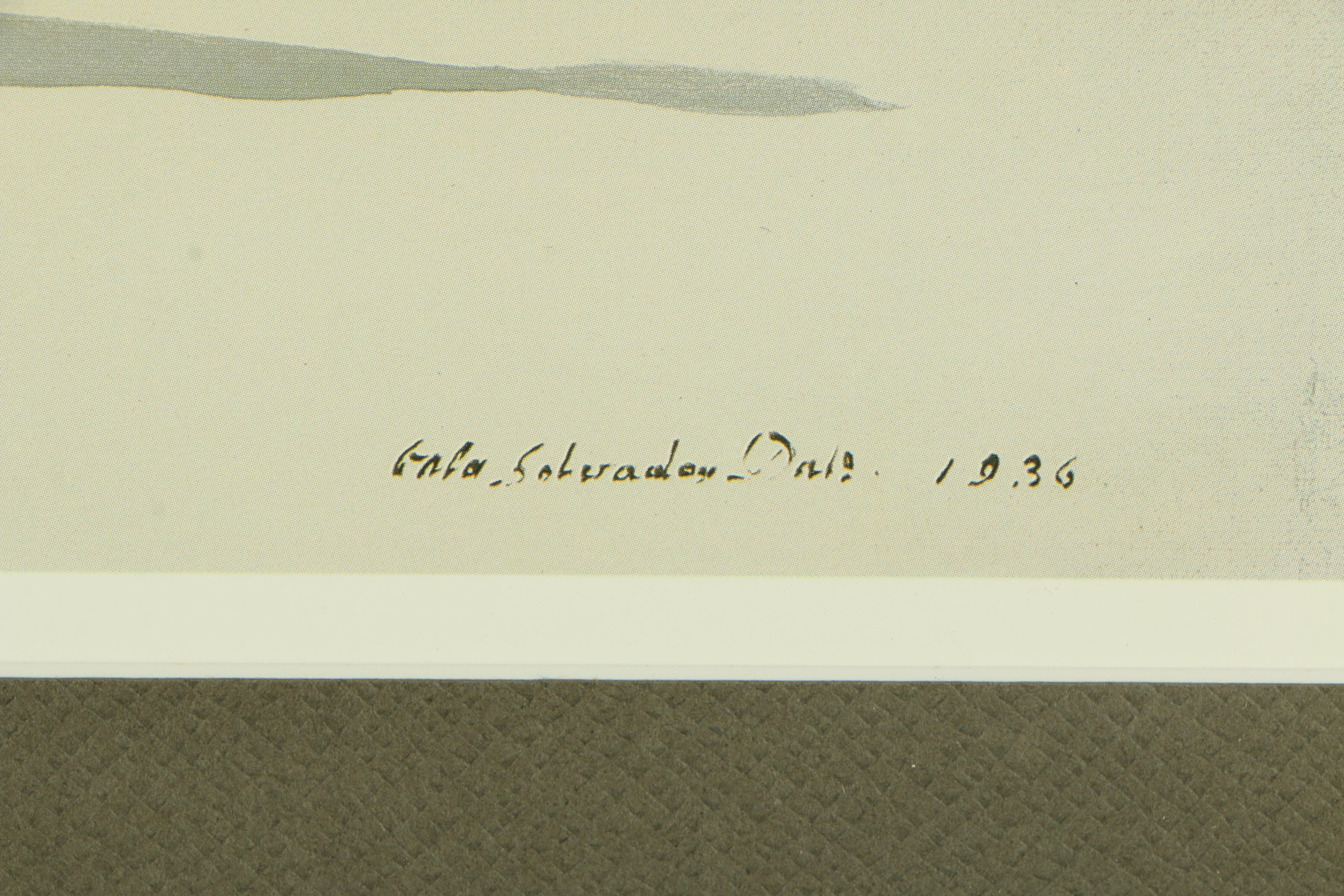 Offset Lithograph After Salvador Dalí "Three Young Surrealist Women"