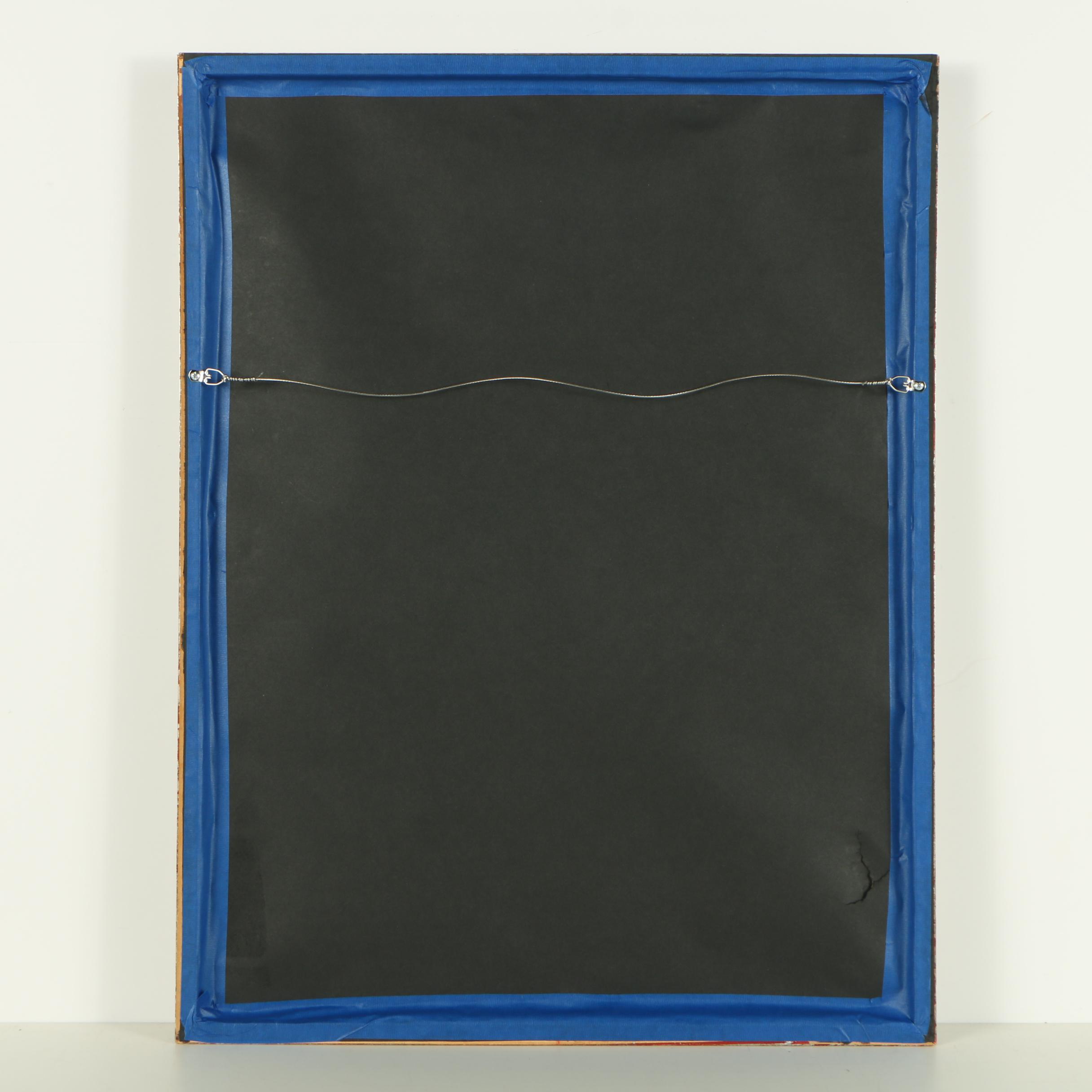 Reuven Rubin Limited Edition Color Lithograph "Abraham and the Three Angels"