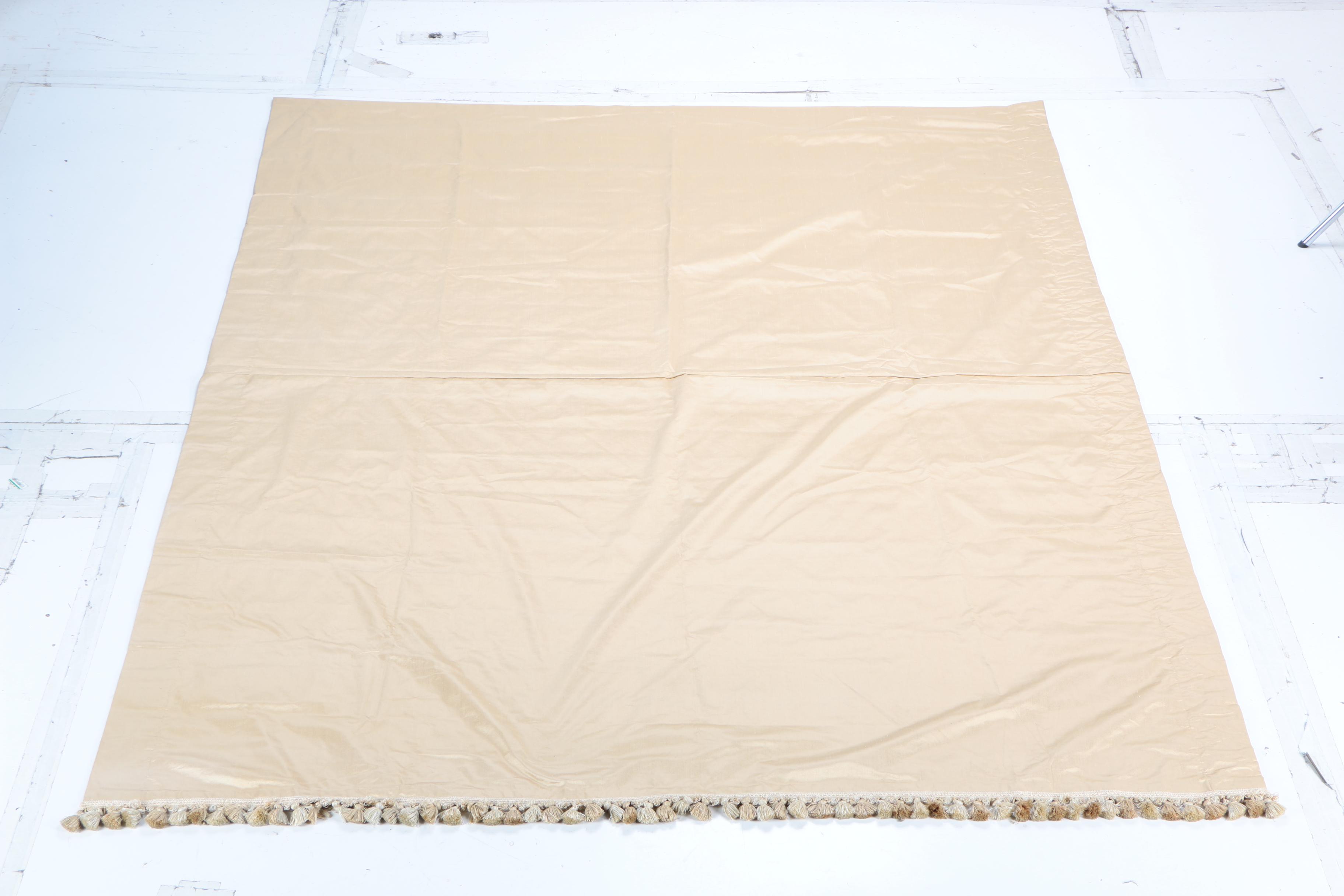 Oversized Gold Tone Curtains