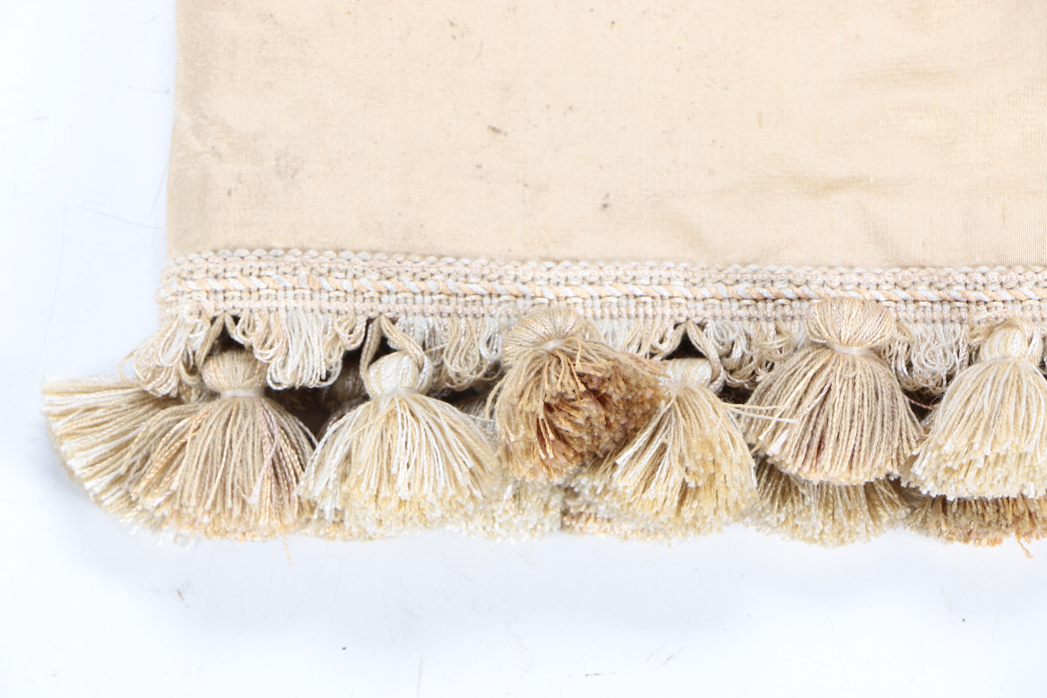 Oversized Gold Tone Curtains