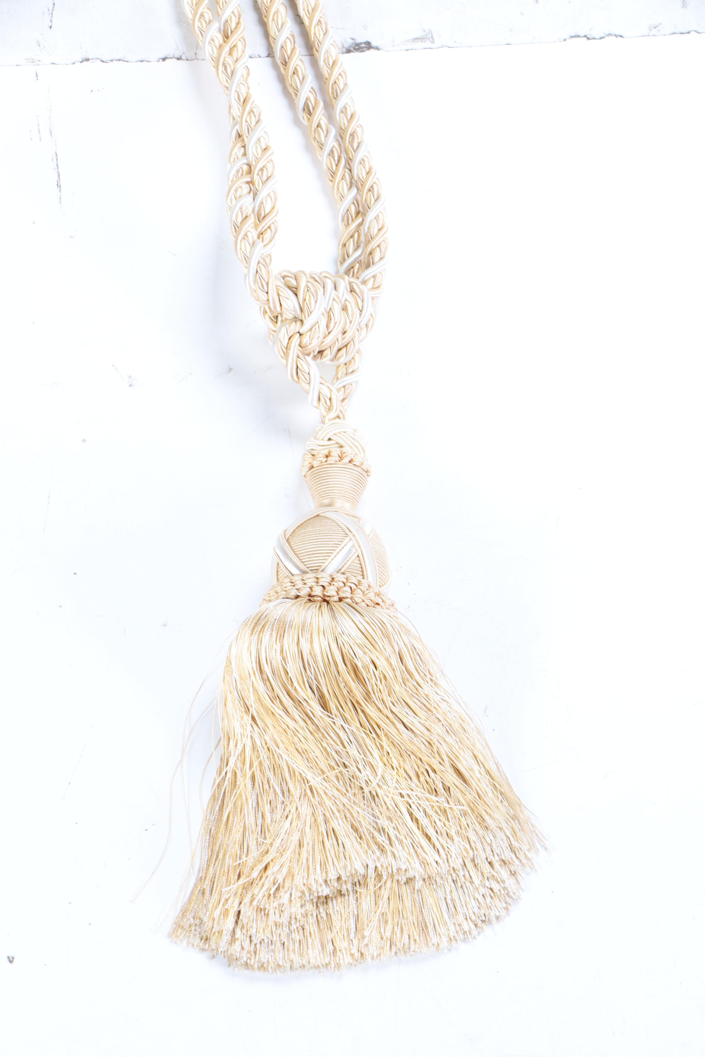 Oversized Gold Tone Curtains