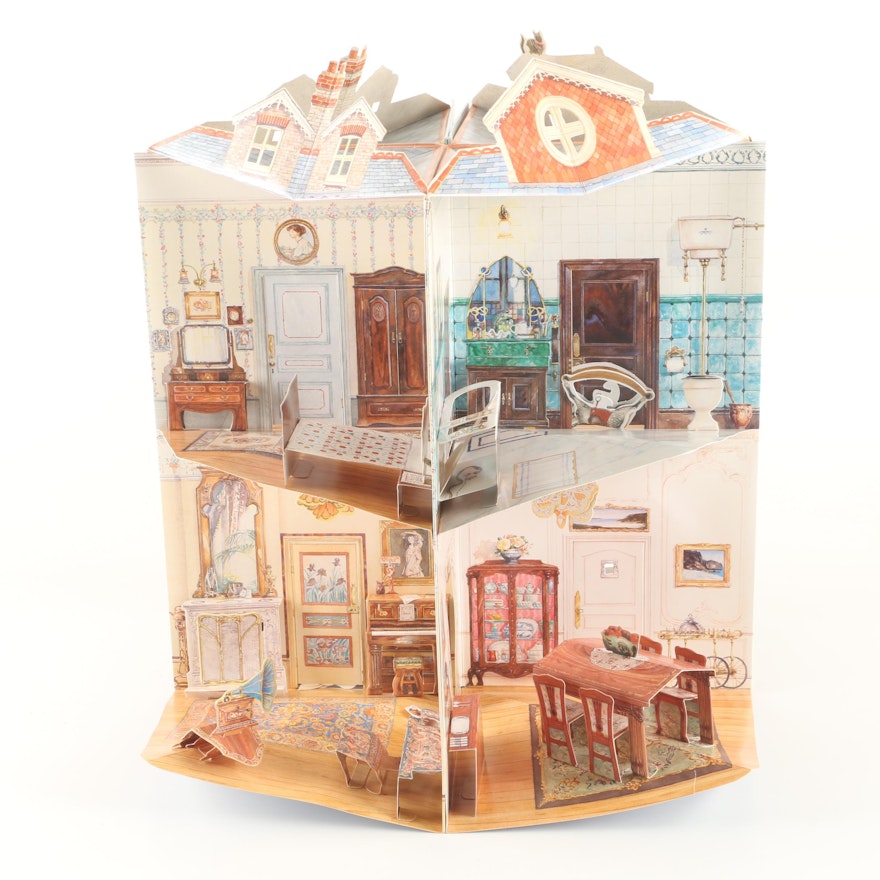 1995 "A Three Dimensional Edwardian Paper Doll House" Pop-Up Book
