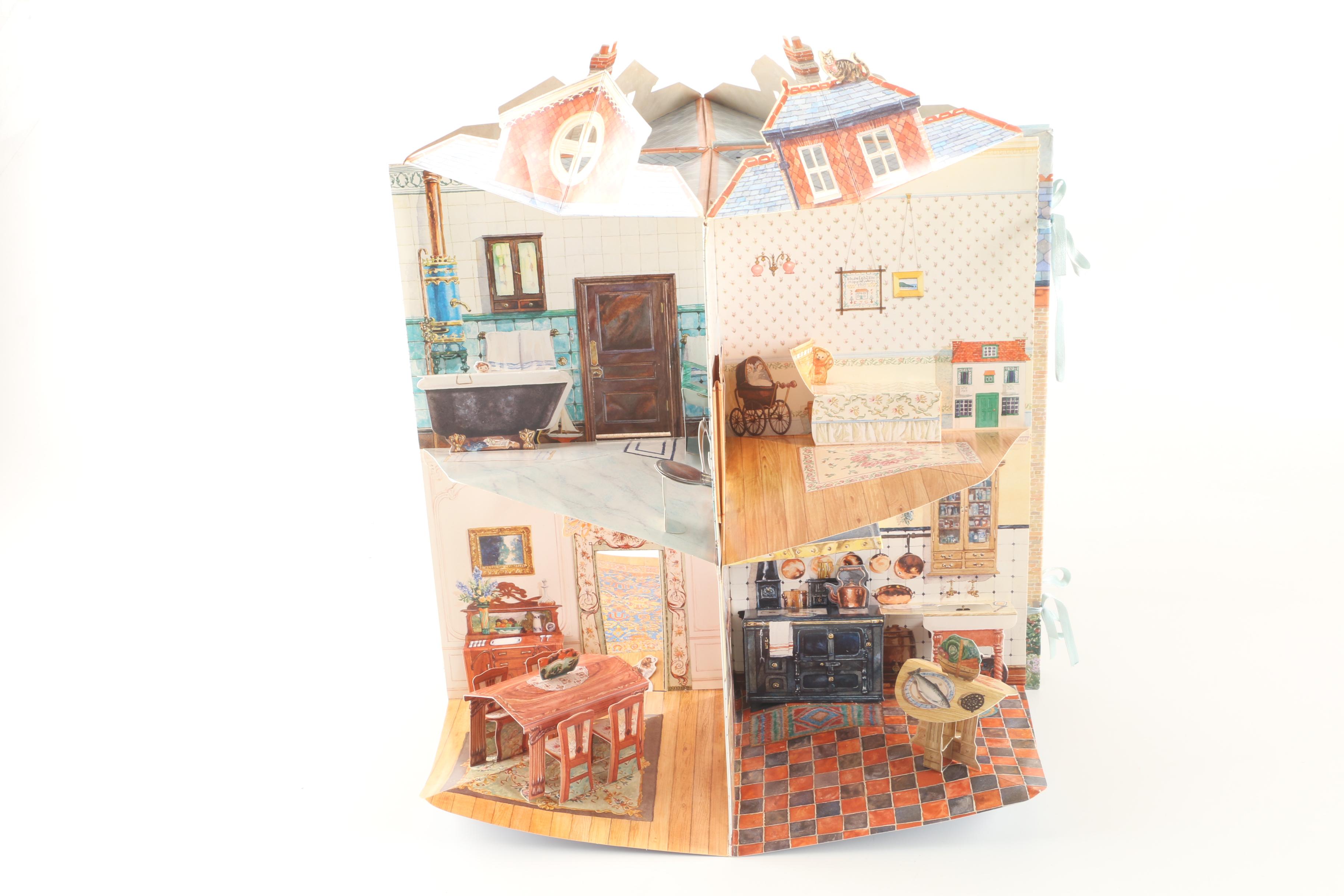 1995 "A Three Dimensional Edwardian Paper Doll House" Pop-Up Book