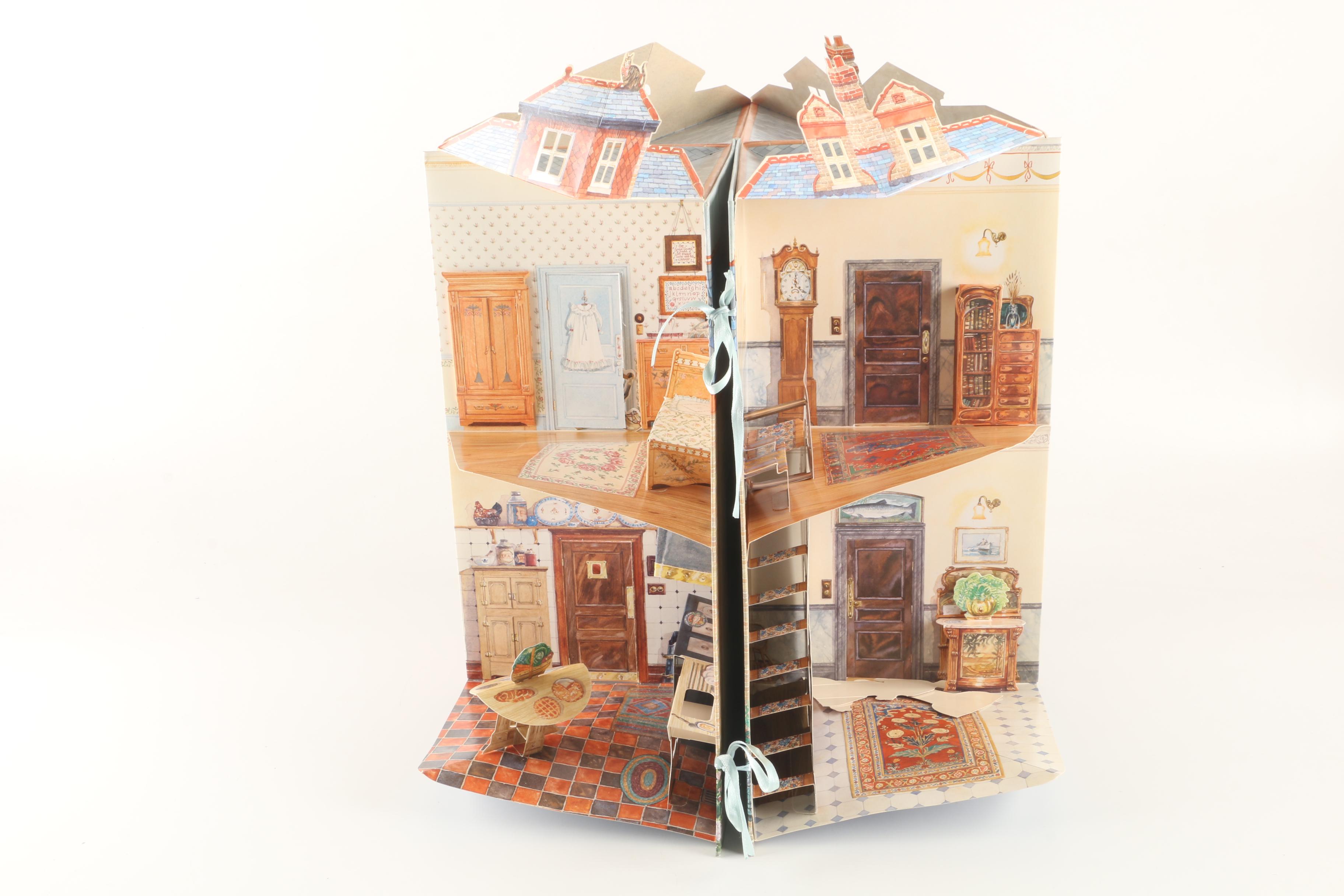1995 "A Three Dimensional Edwardian Paper Doll House" Pop-Up Book