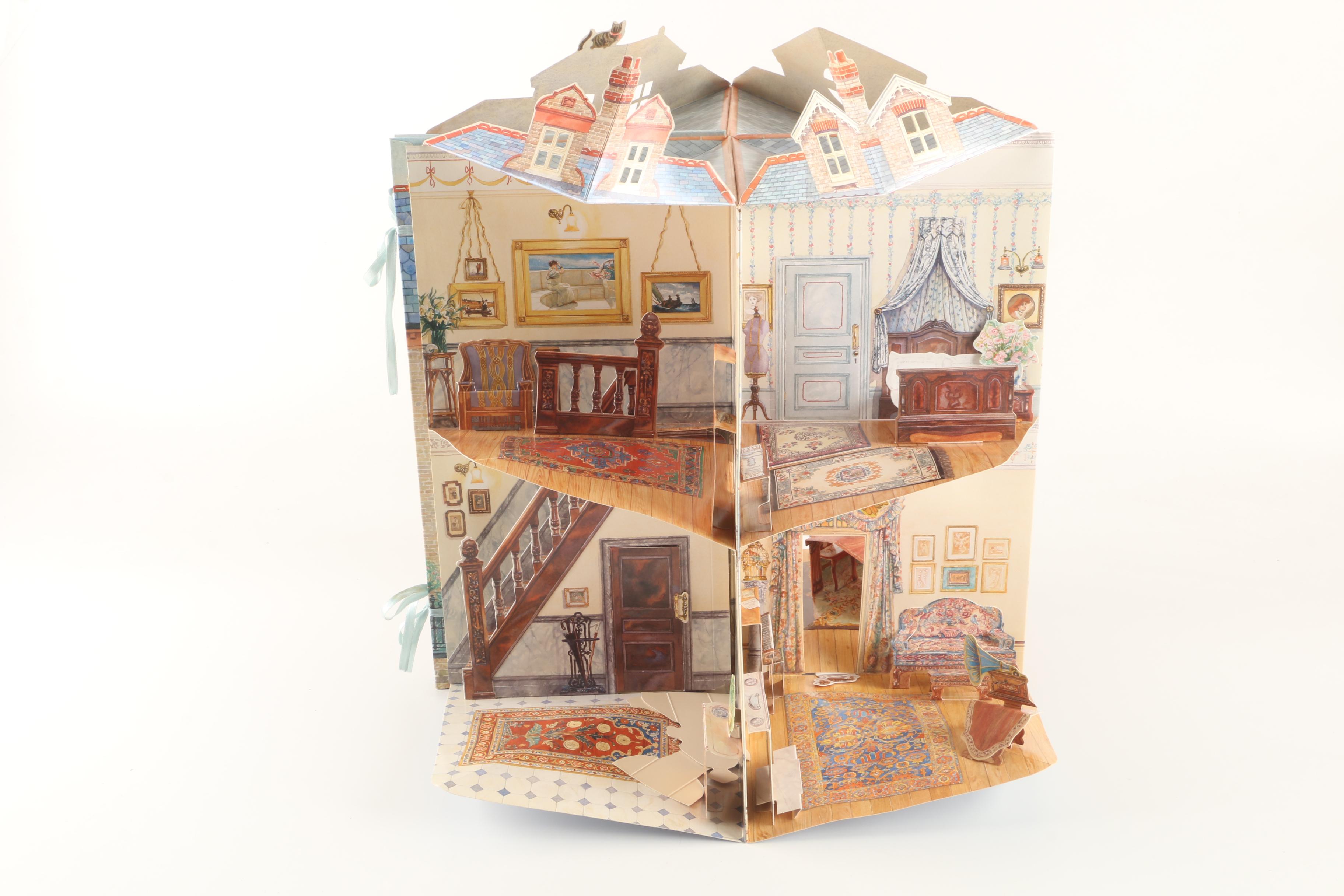 1995 "A Three Dimensional Edwardian Paper Doll House" Pop-Up Book