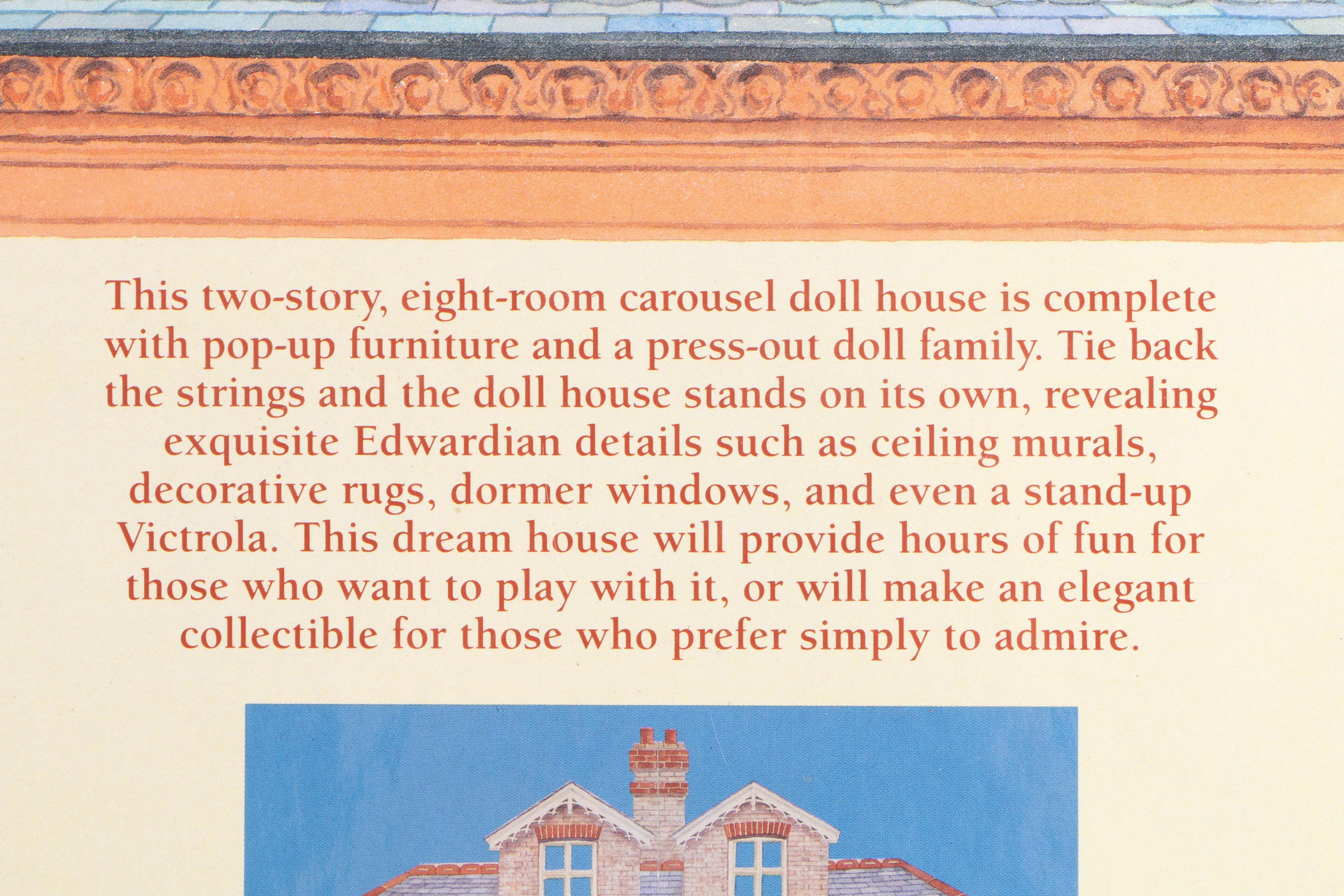1995 "A Three Dimensional Edwardian Paper Doll House" Pop-Up Book