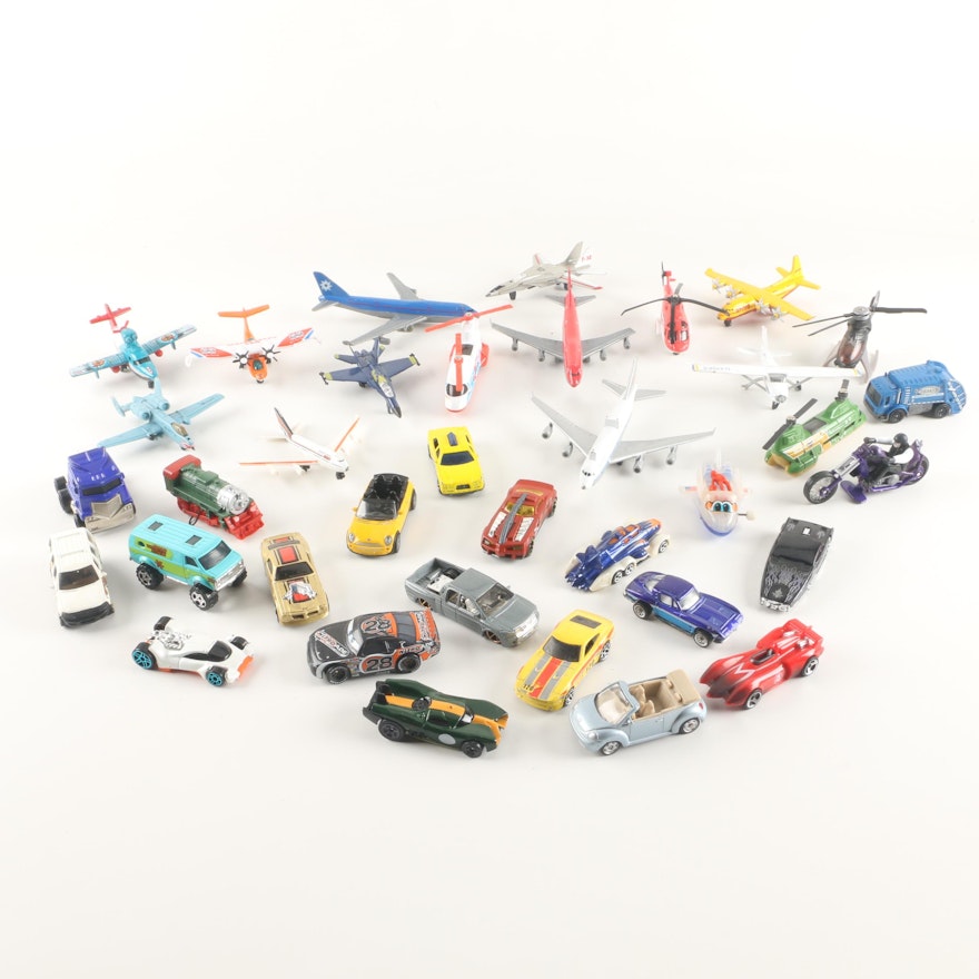 Die-Cast Cars and Planes Featuring "The Mystery Mobile"