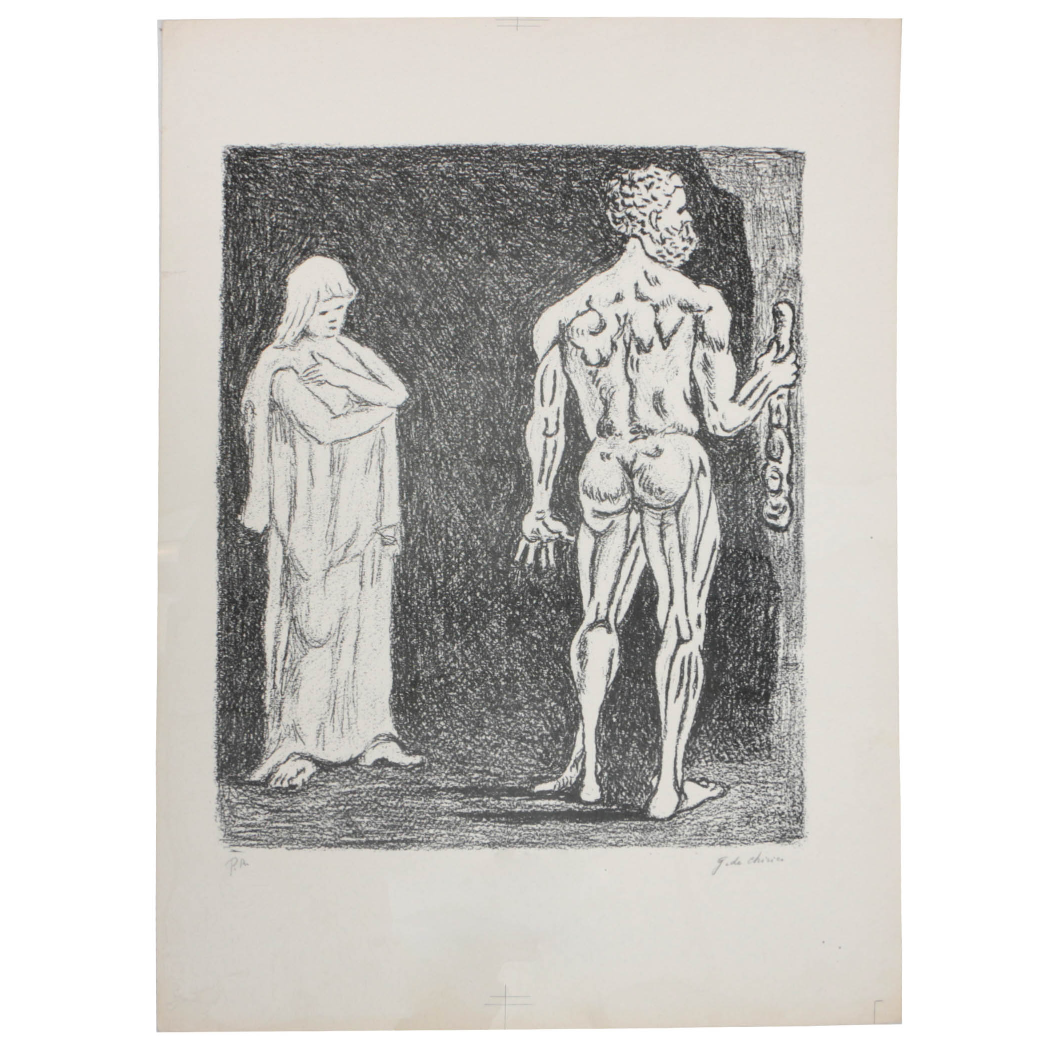 Giorgio De Chirico Artist's Proof Lithograph "Hercole"