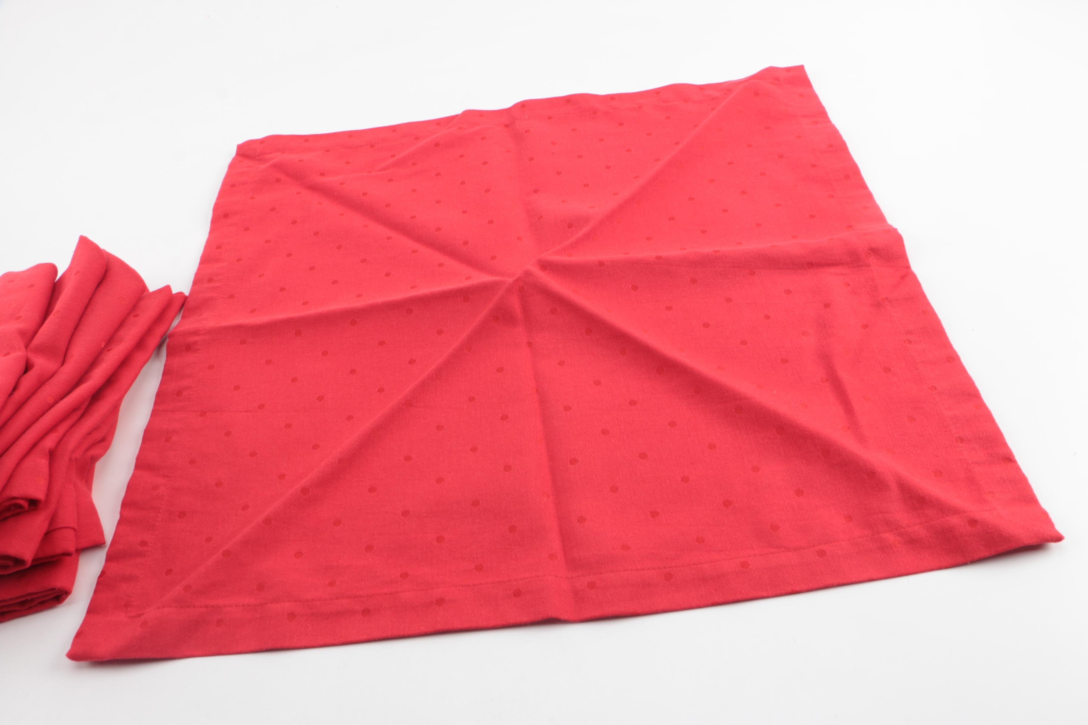 Kate Spade "Larabee Dot" Tablecloth and Napkins