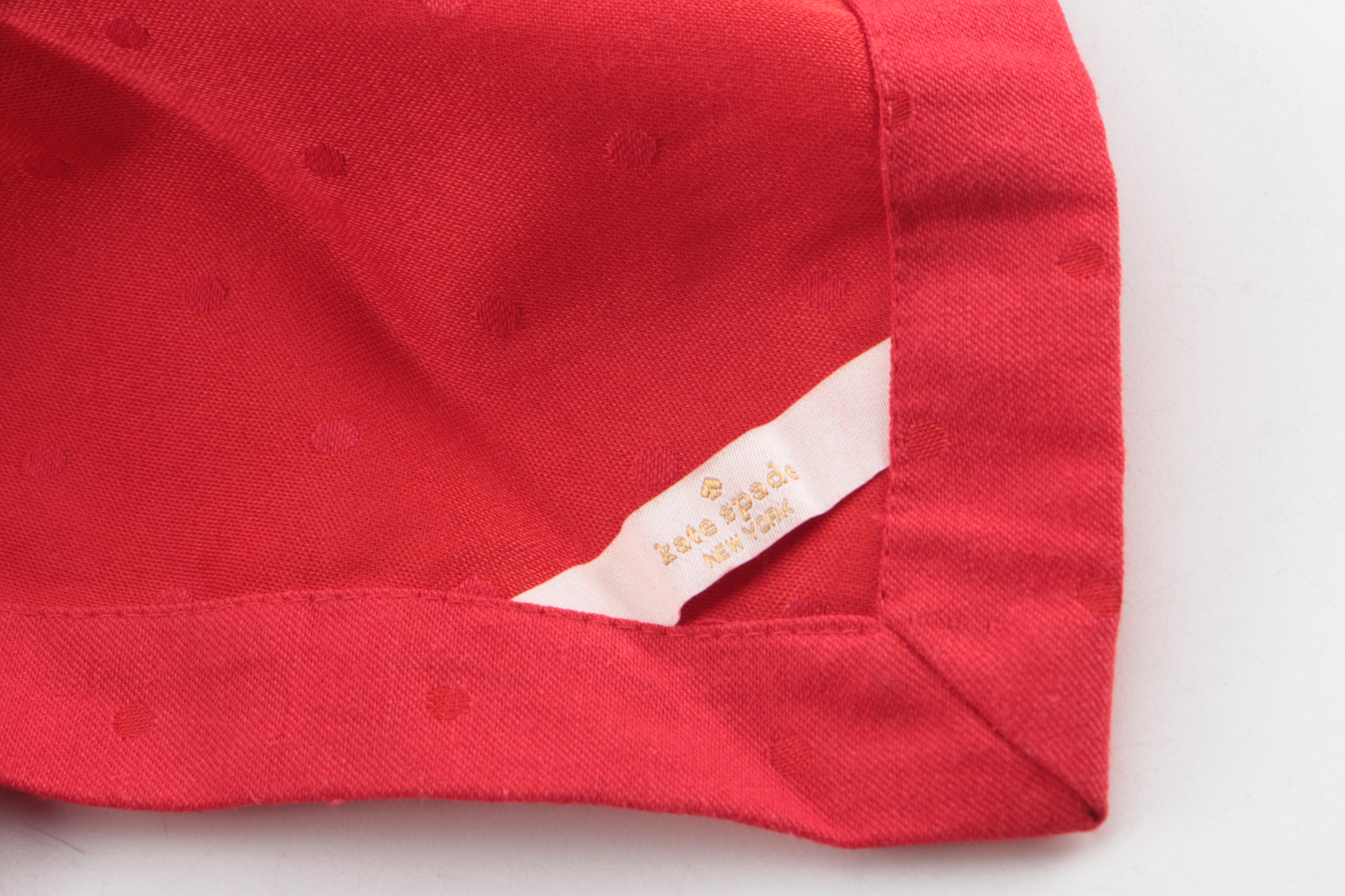 Kate Spade "Larabee Dot" Tablecloth and Napkins