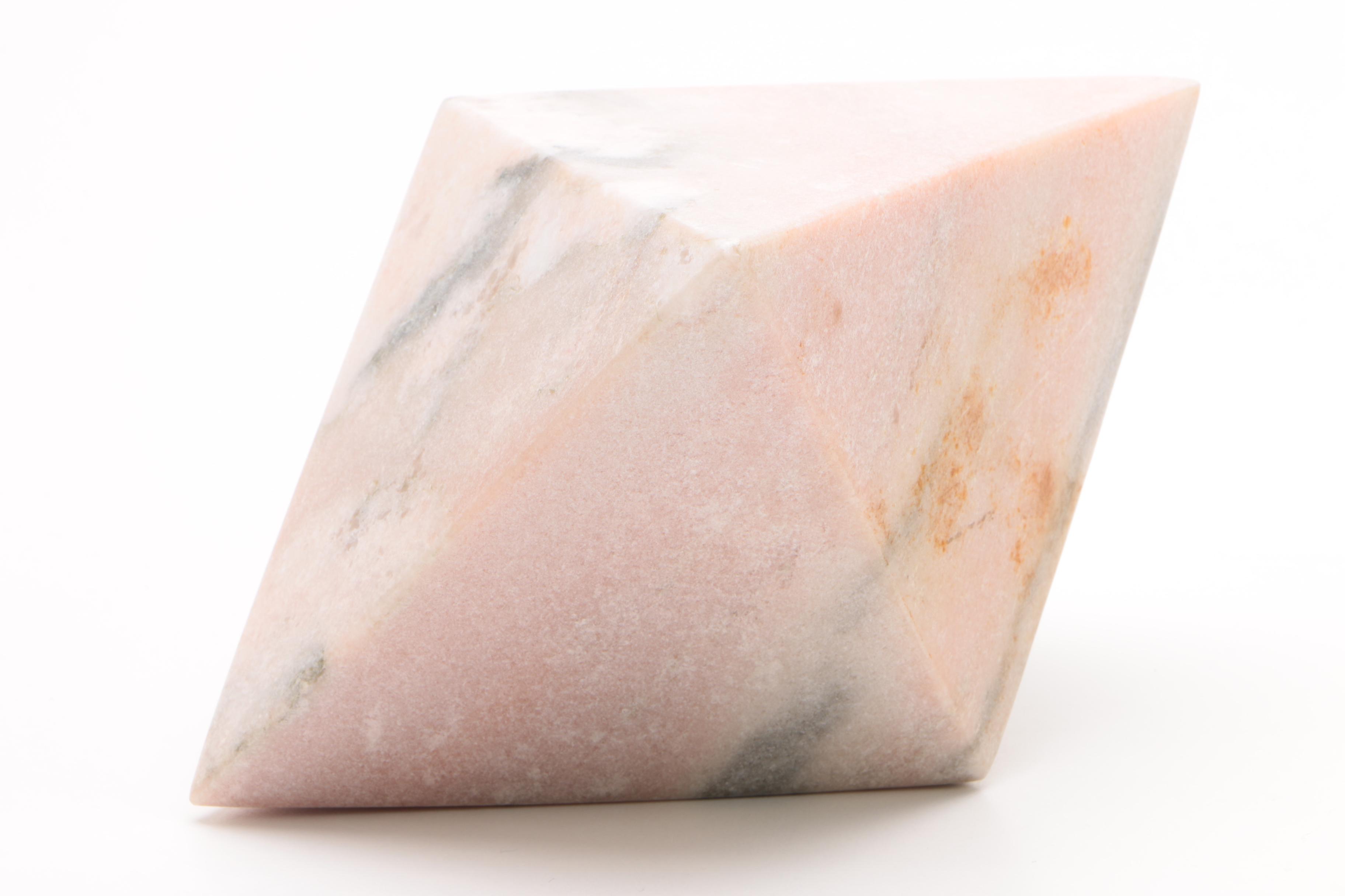 Carved Marble Bookends by Bey Berk and Decorative Form