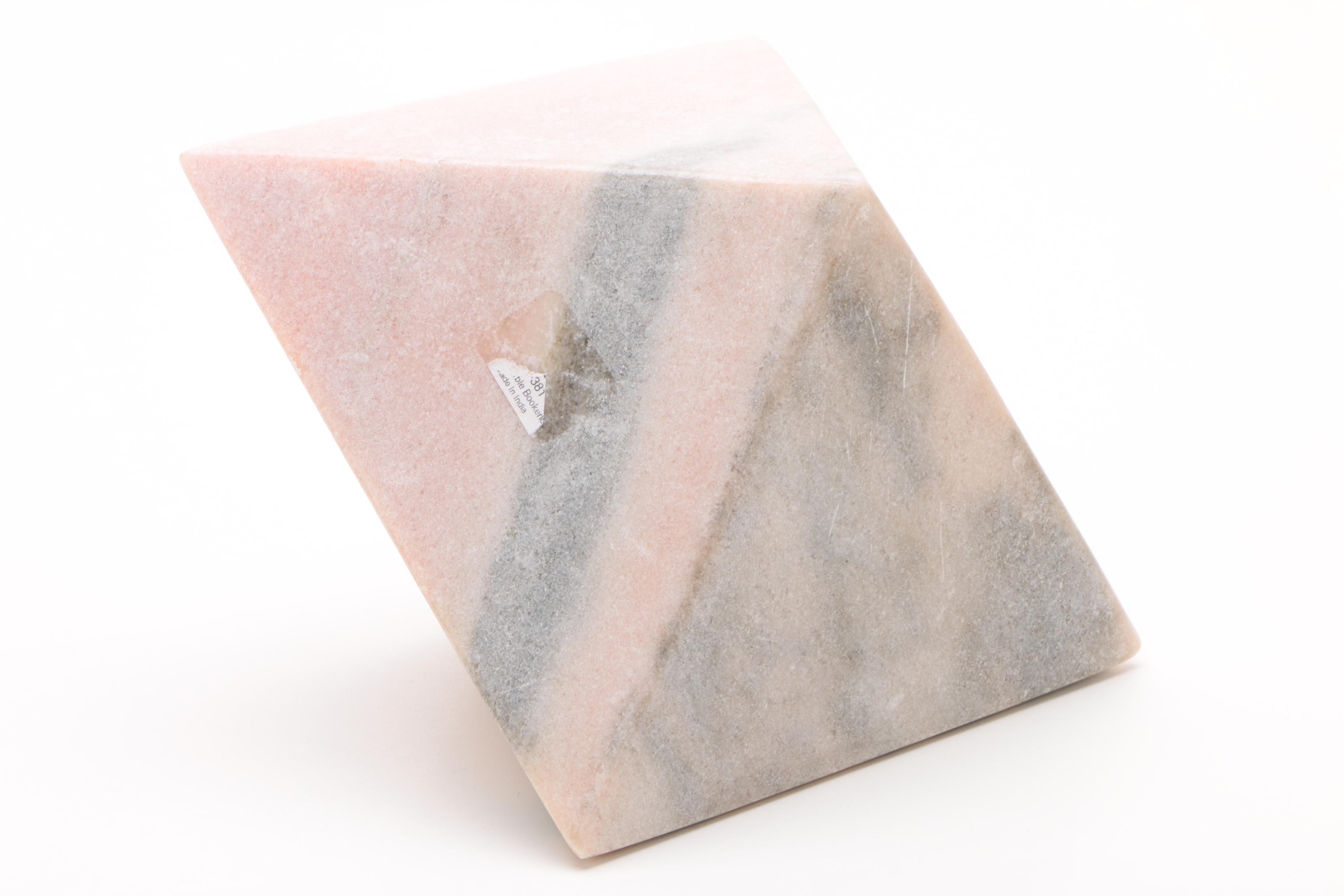 Carved Marble Bookends by Bey Berk and Decorative Form