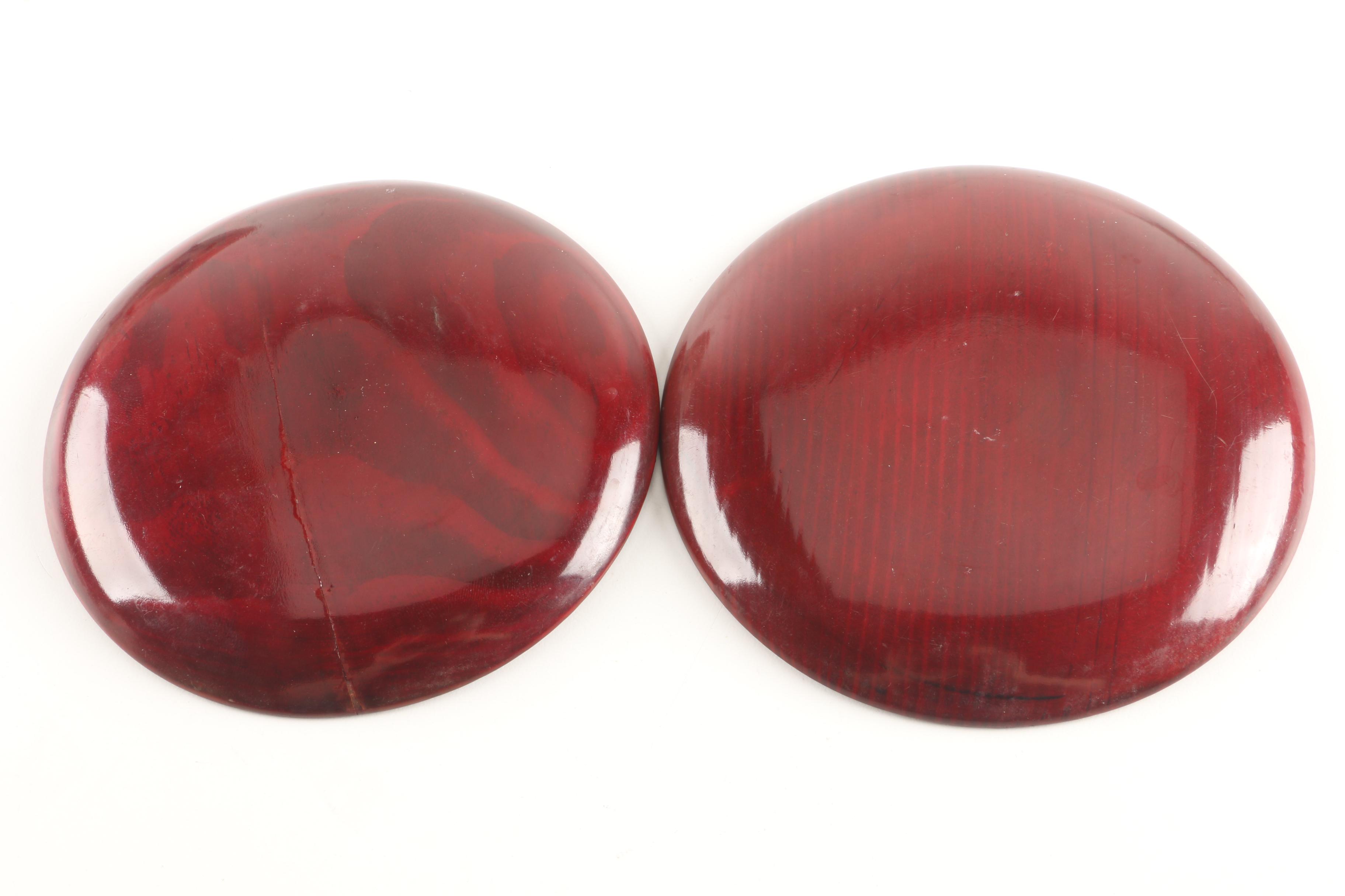 Hand-Painted Noritake Lemon Server with Decorative Plates