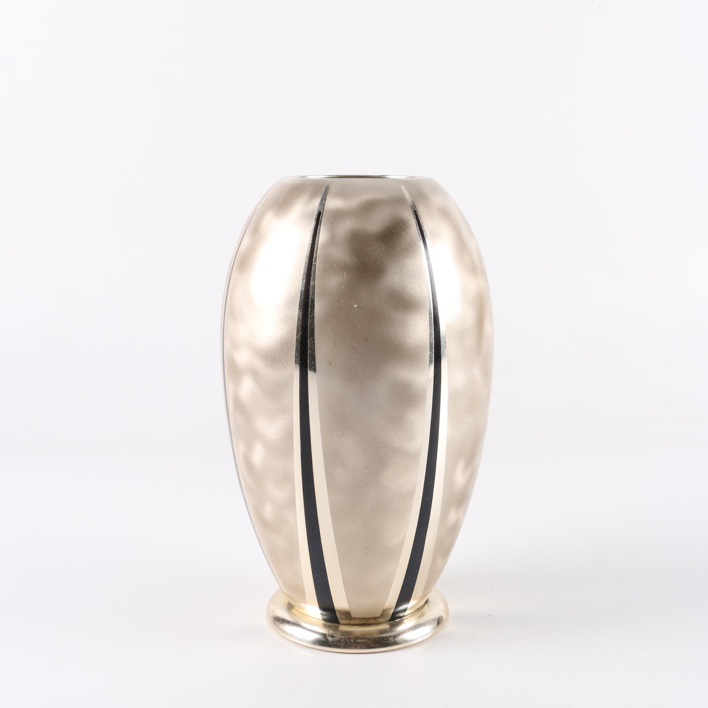 Ikora Electroplated Brass Vase