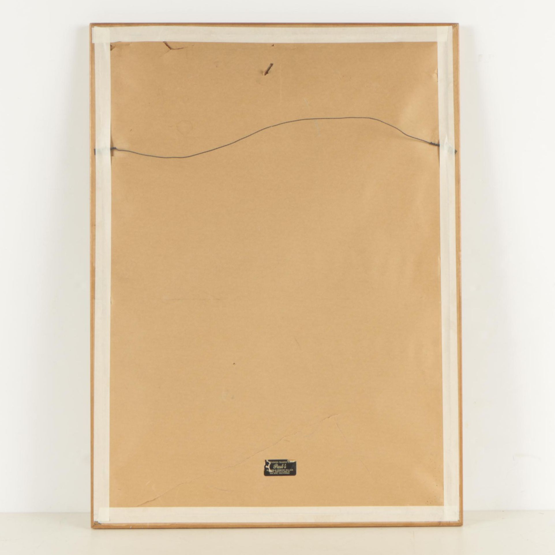 Laue Futurist Style Conté Crayon Drawing