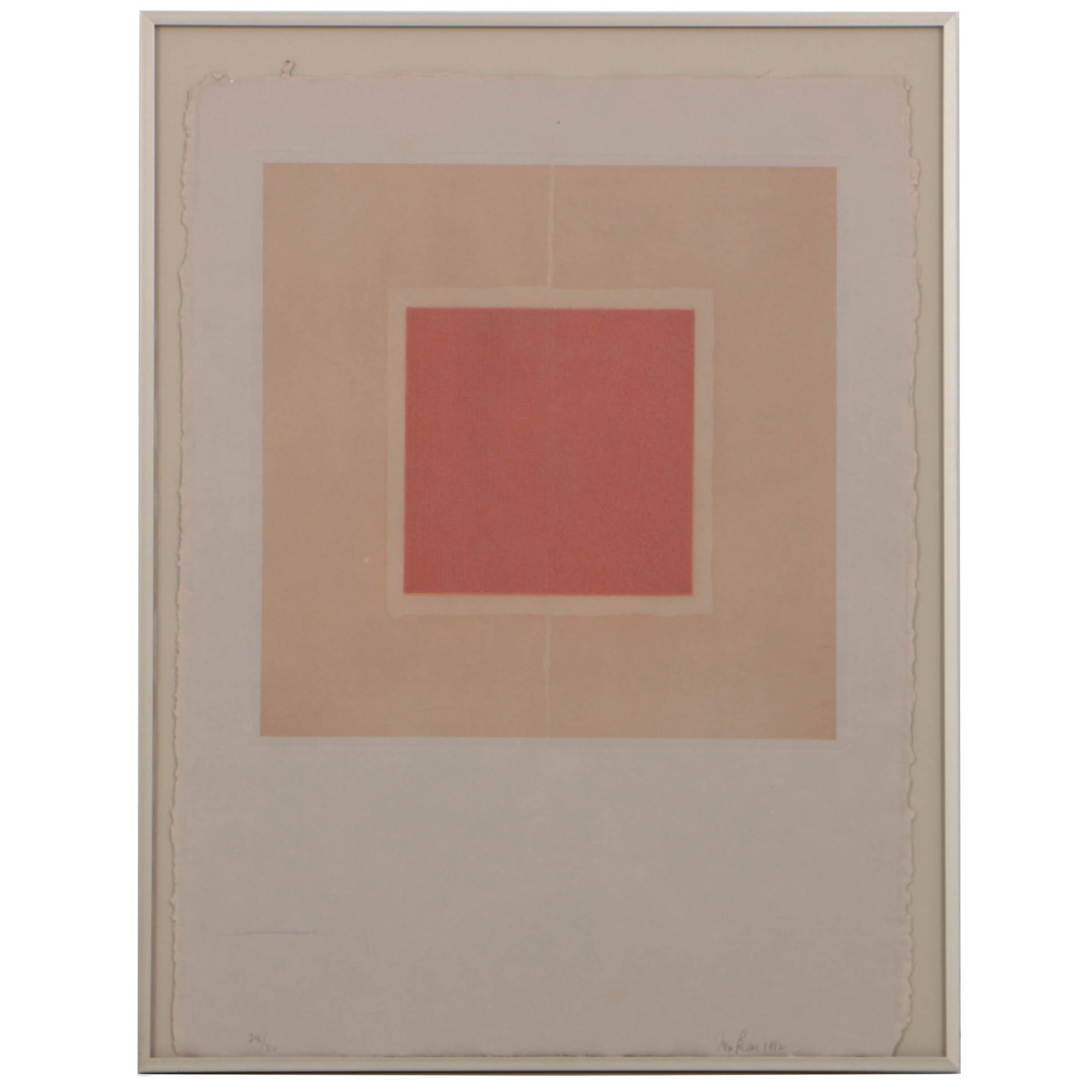 Tom Levine 1982 Limited Edition Color Etching "Opus 51 No. 1"