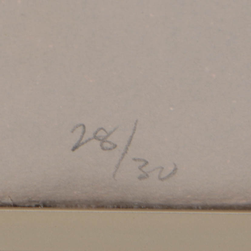 Tom Levine 1982 Limited Edition Color Etching "Opus 51 No. 1"