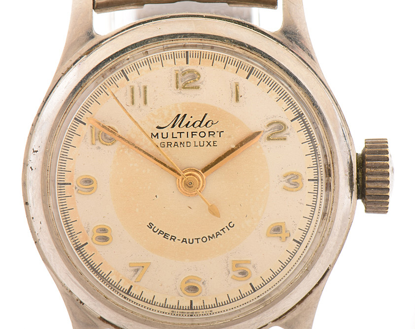 Vintage Mido Multifort Grand Luxe Super-Automatic Stainless Steel Watch