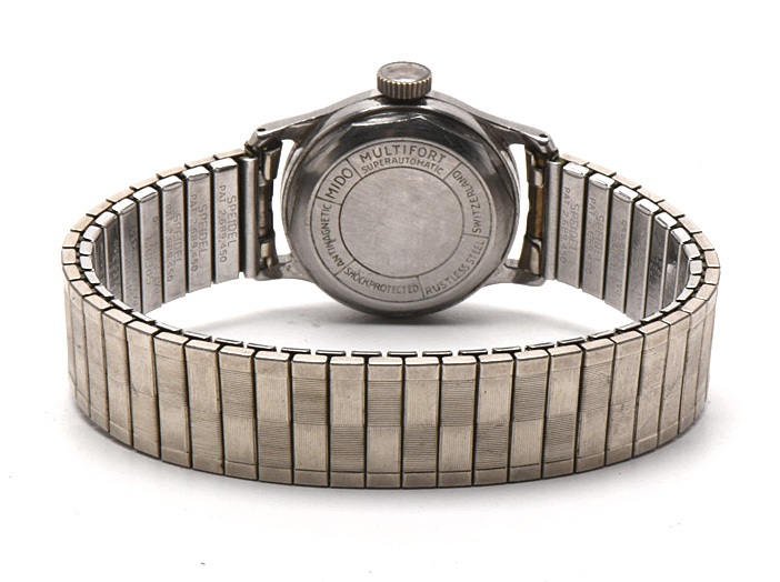 Vintage Mido Multifort Grand Luxe Super-Automatic Stainless Steel Watch