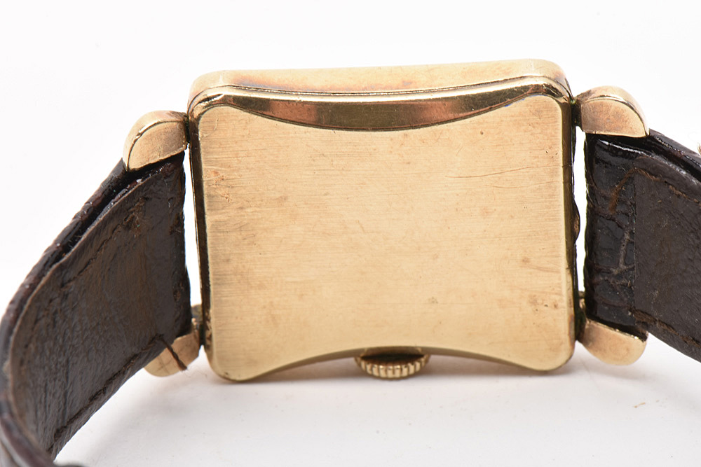 Vintage 14K Gold Filled Lord Elgin Watch with Uniqued Shaped Case