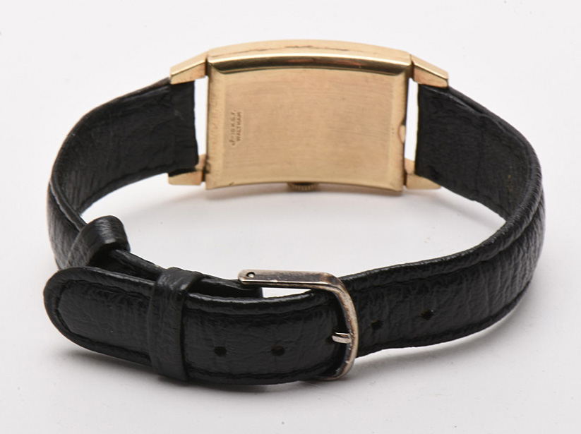 Vintage 10K Yellow Gold Filled Curved Case Waltham Watch