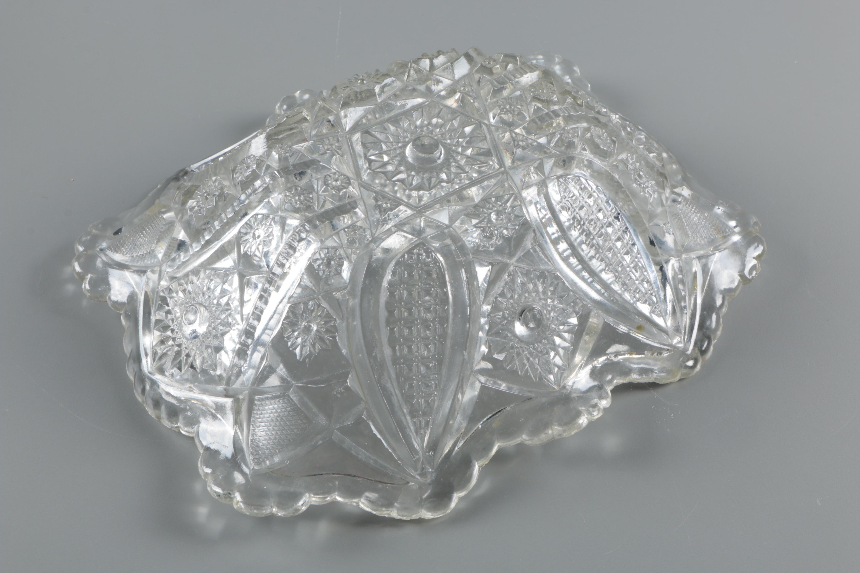 Antique EAPG Clear Glass Serveware