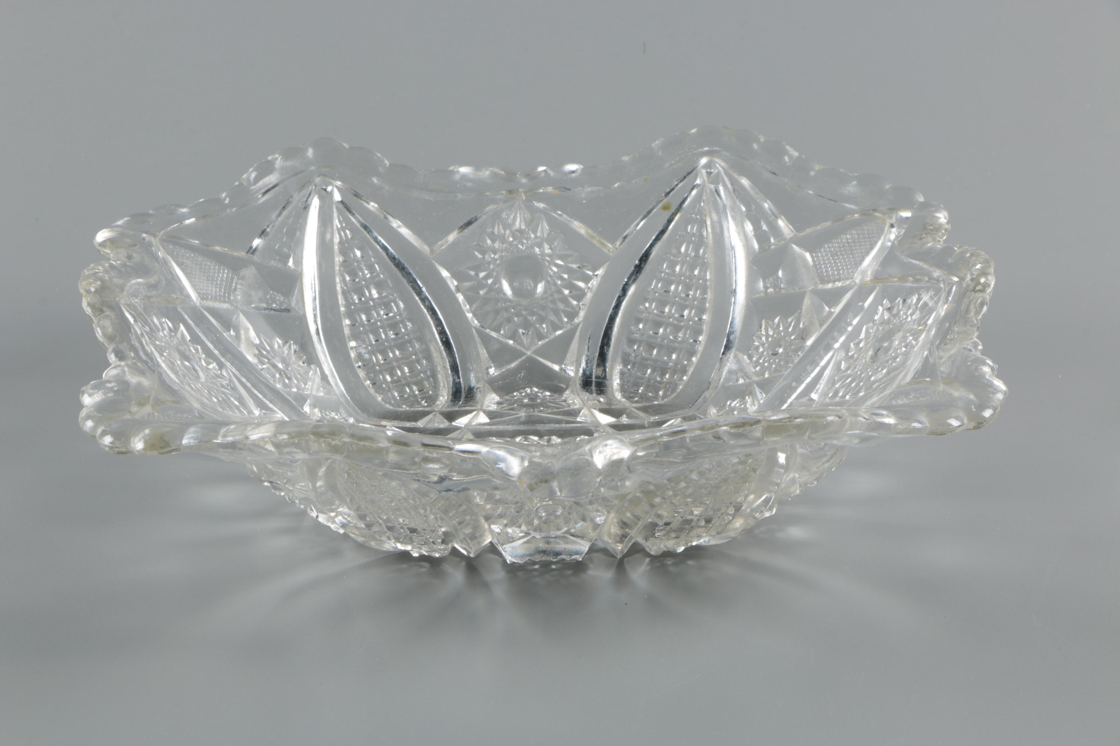 Antique EAPG Clear Glass Serveware